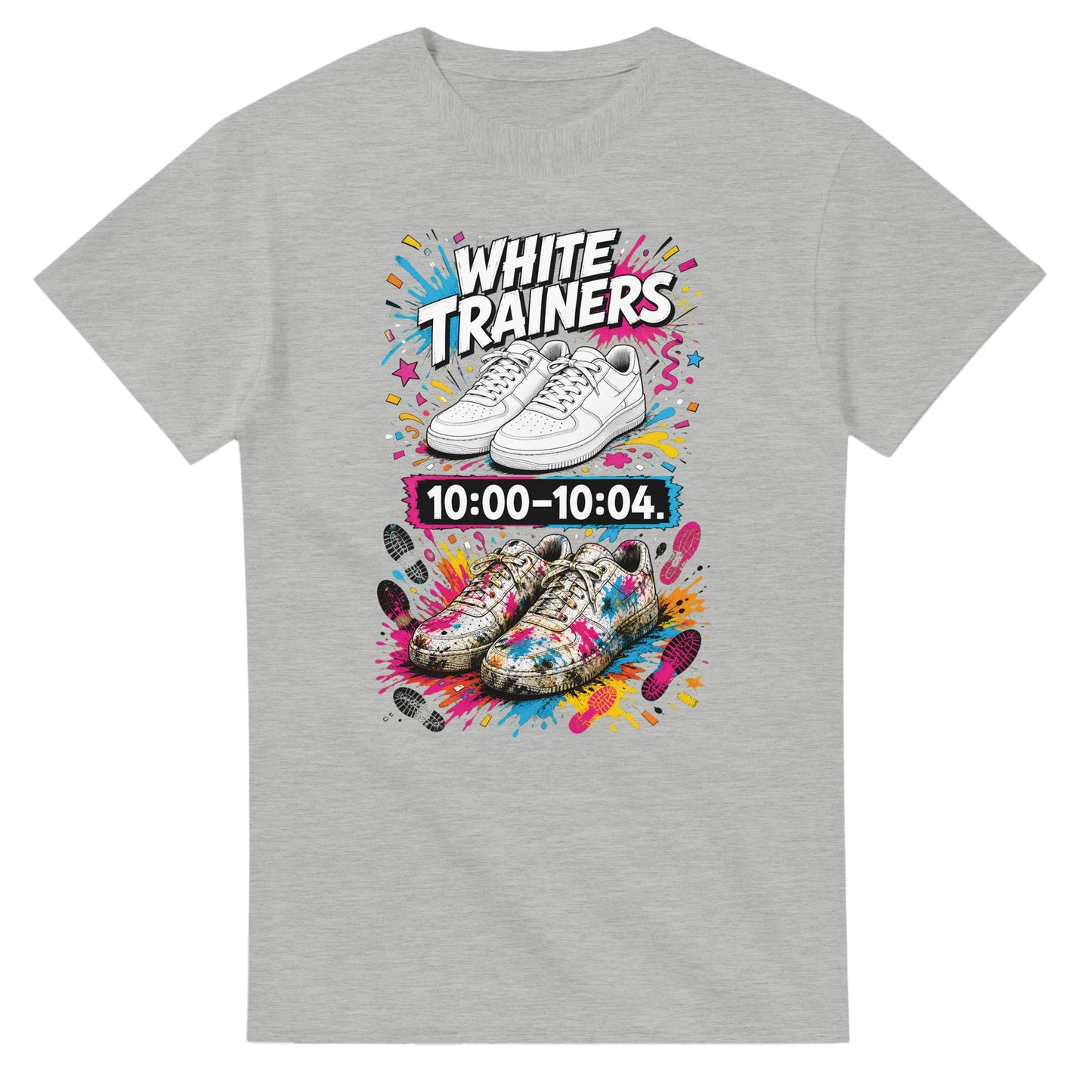 White Trainers: 10:00–10:04 T-shirt — product view 2