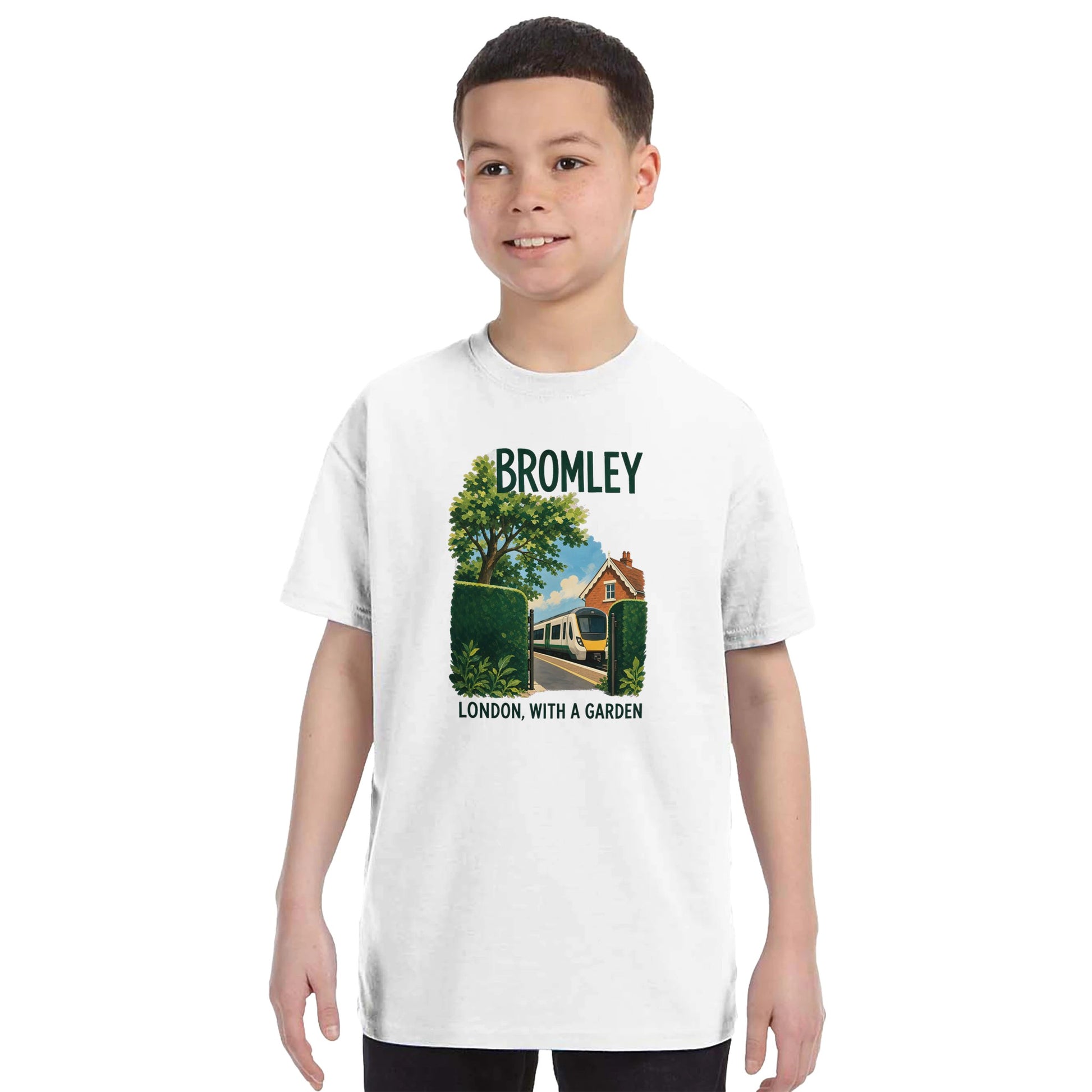 Bromley: London with a Garden Kids' T-shirt — product view 16