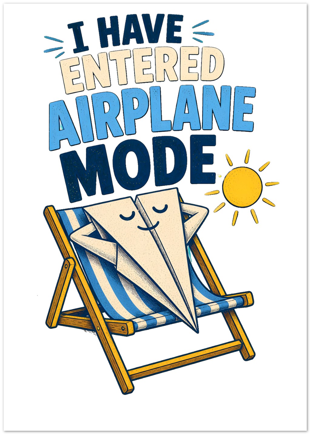 I Have Entered Airplane Mode Graphic Greeting Card Pack