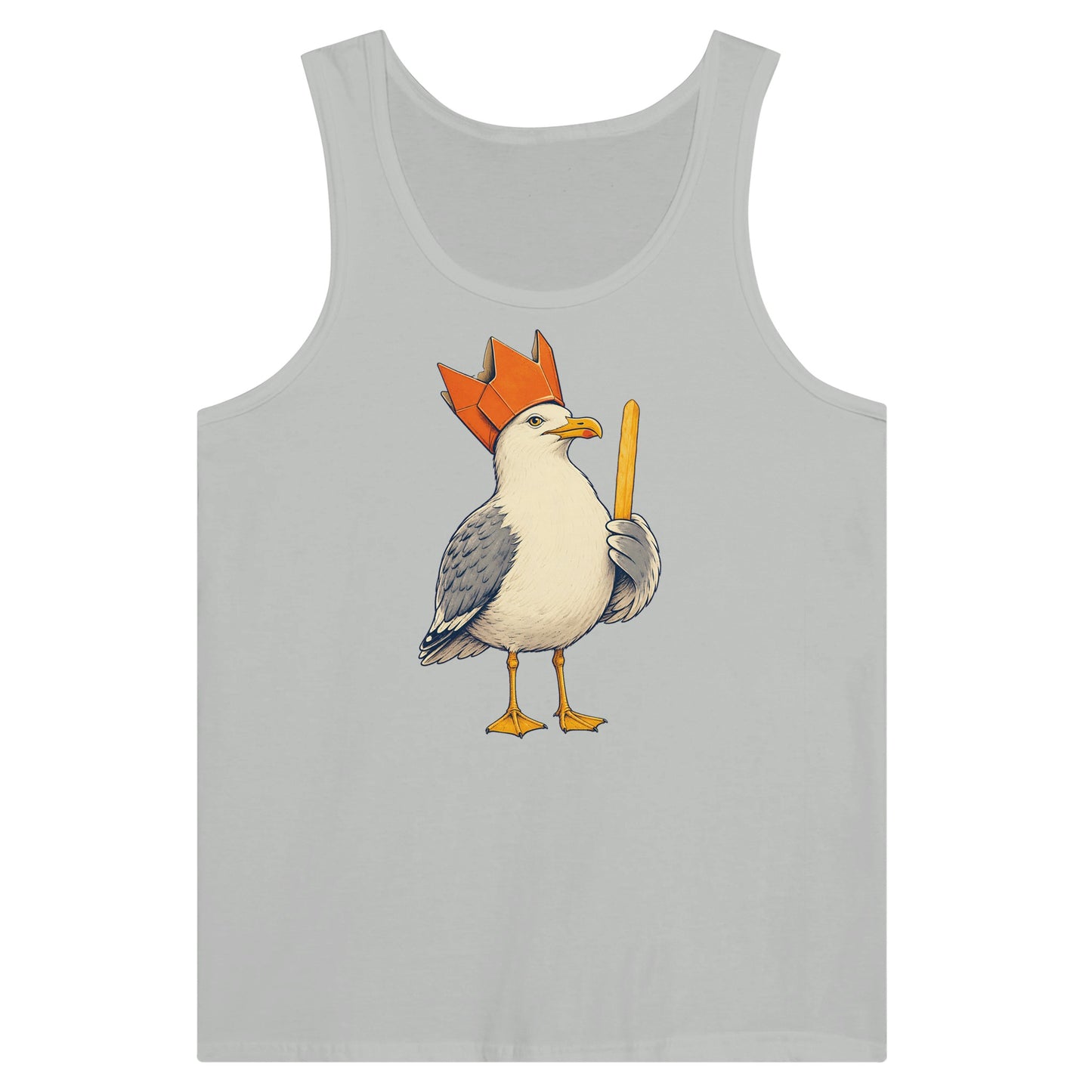 The Chip Crown Gull Premium Unisex Tank Top — product view 5