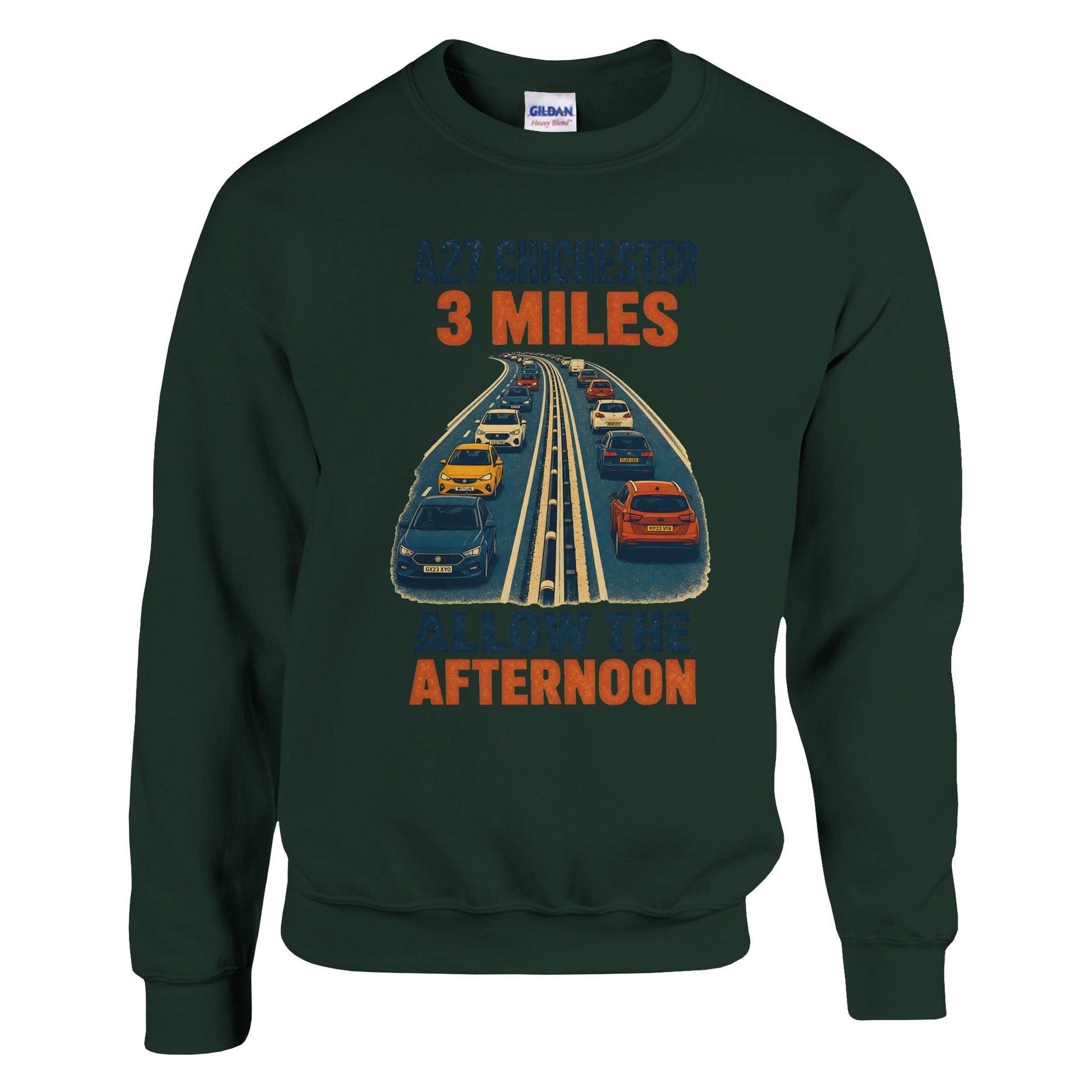 A27 Chichester – 3 Miles, Allow the Afternoon Sweatshirt — product view 7