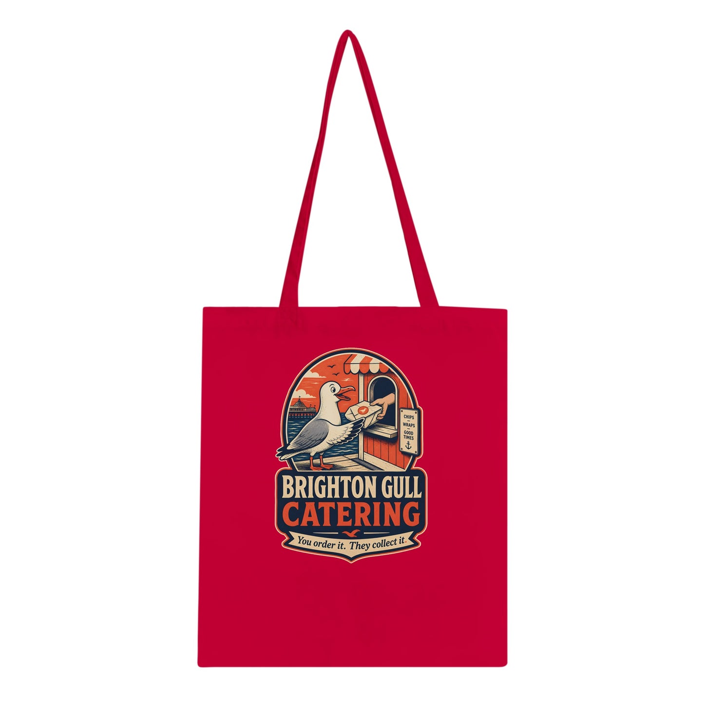 Brighton Gull Catering — Illustrated Tote Bag — product view 4