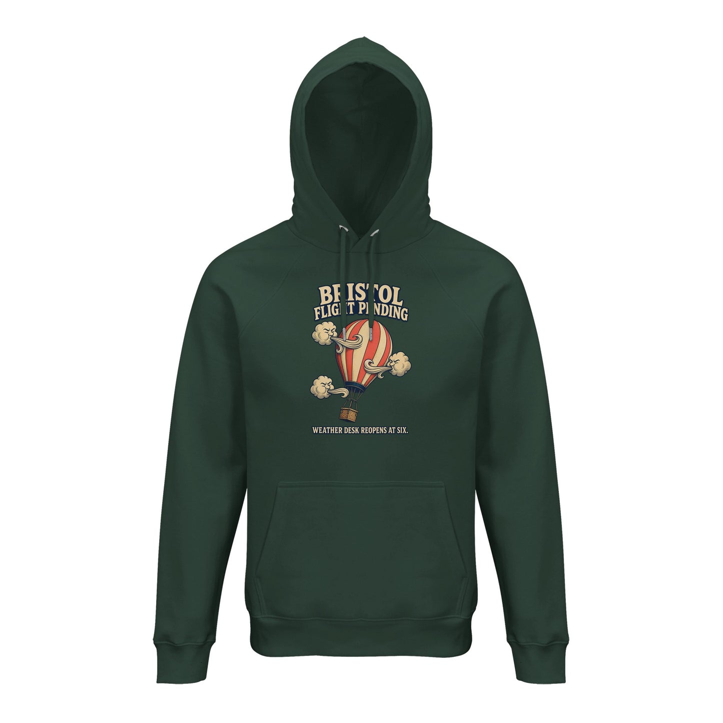 Bristol Flight Pending – Weather Desk Hoodie — product view 11