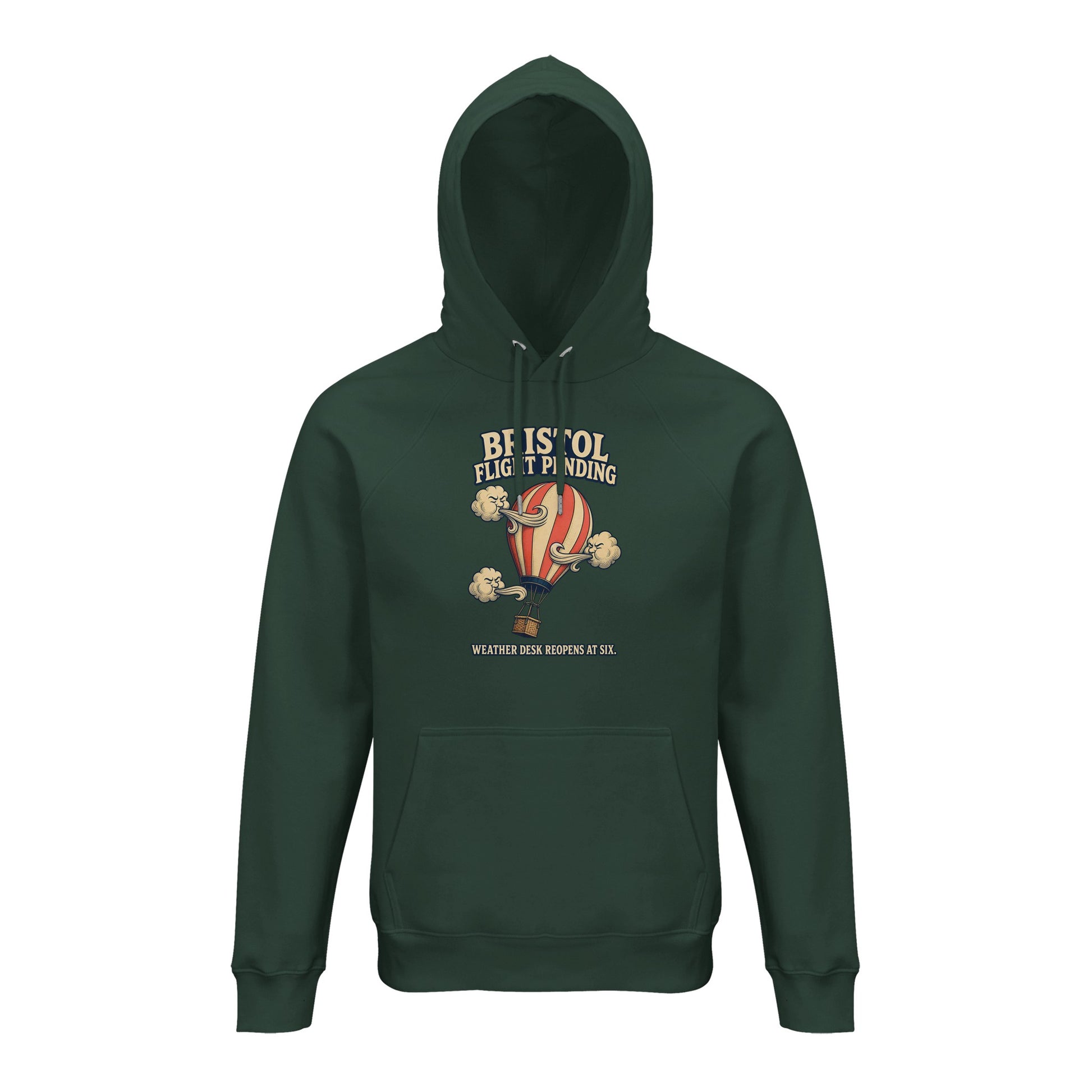 Bristol Flight Pending – Weather Desk Hoodie — product view 11