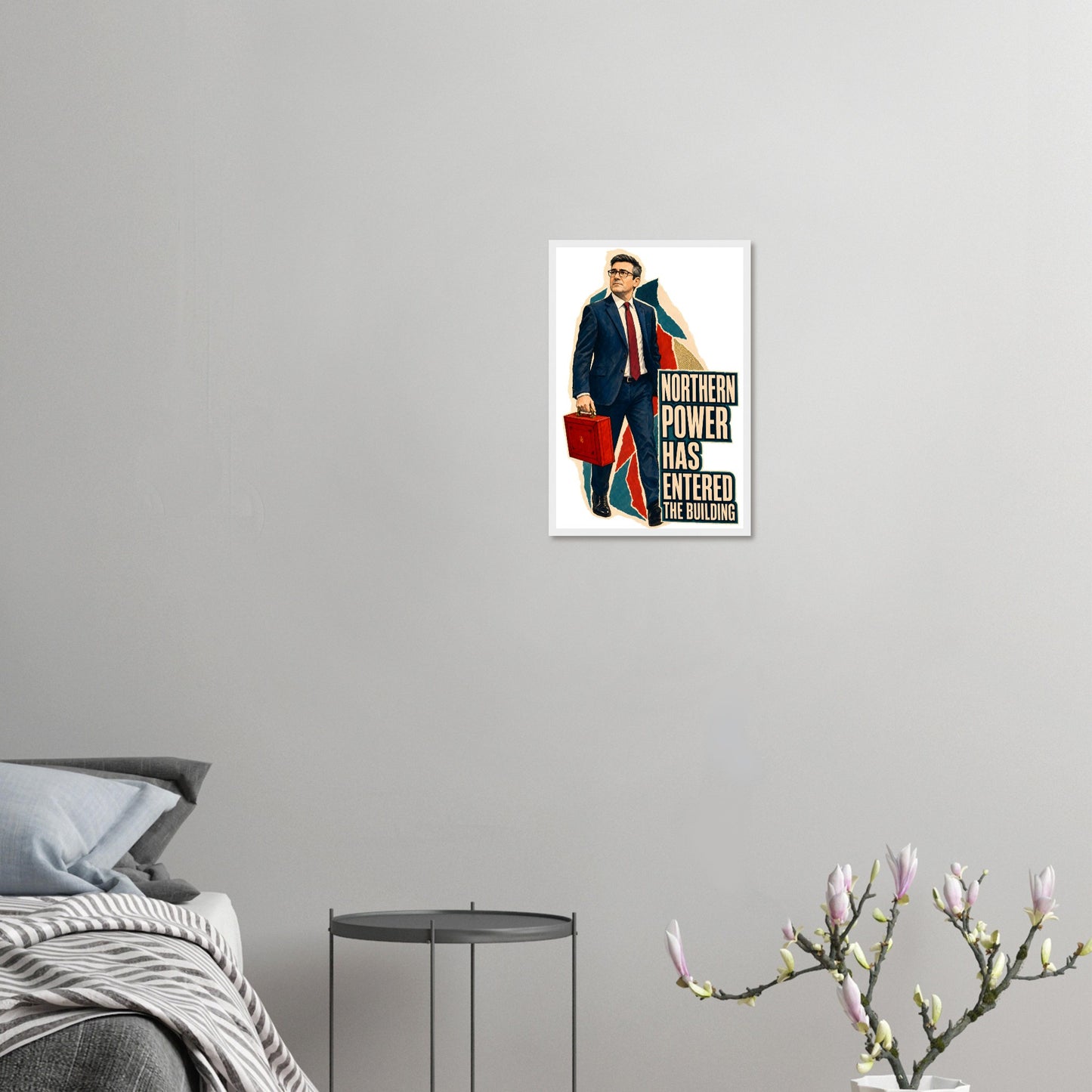 Northern Power Has Entered the Building Tote Bag Framed Wall Art — product view 10