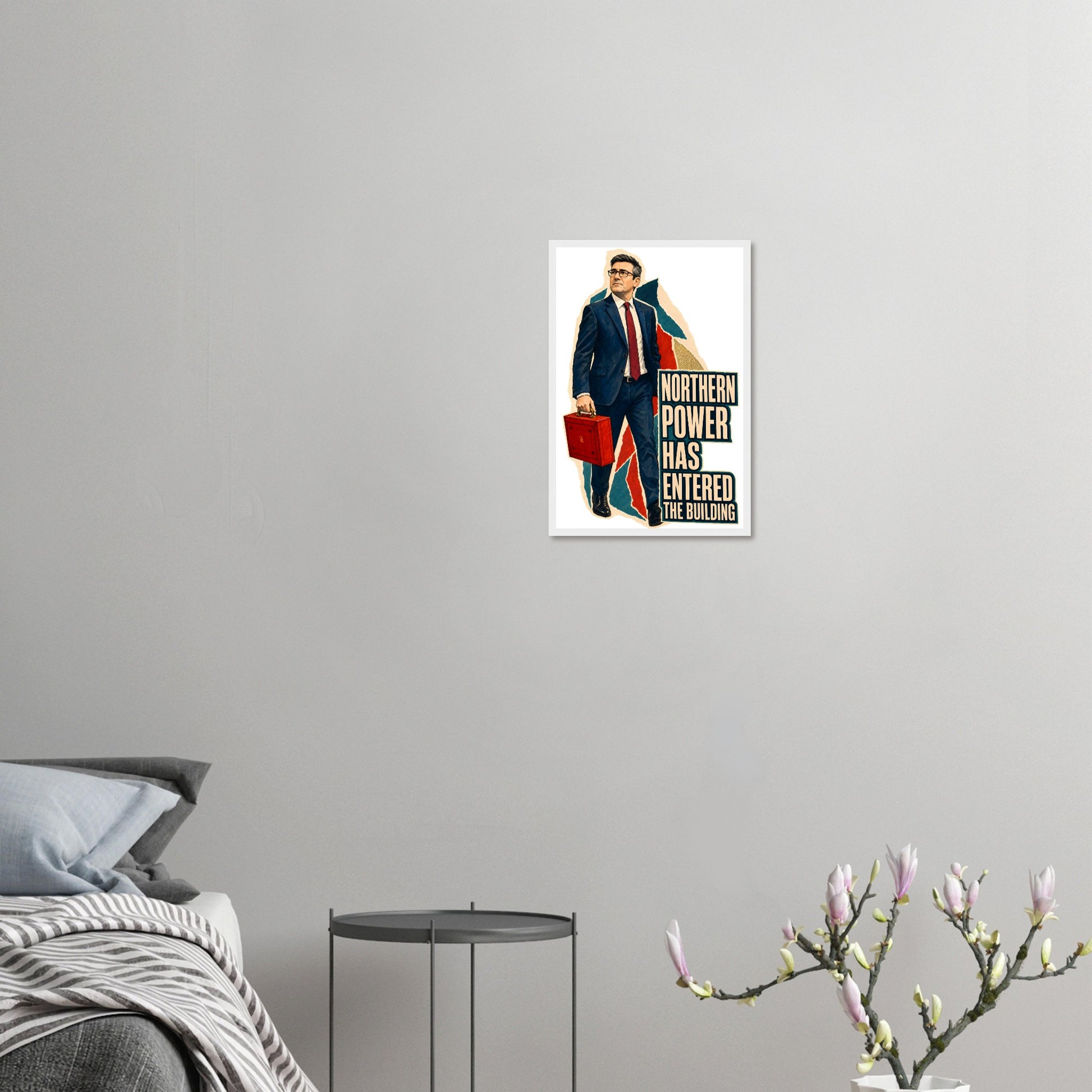 Northern Power Has Entered the Building Tote Bag Framed Wall Art — product view 10