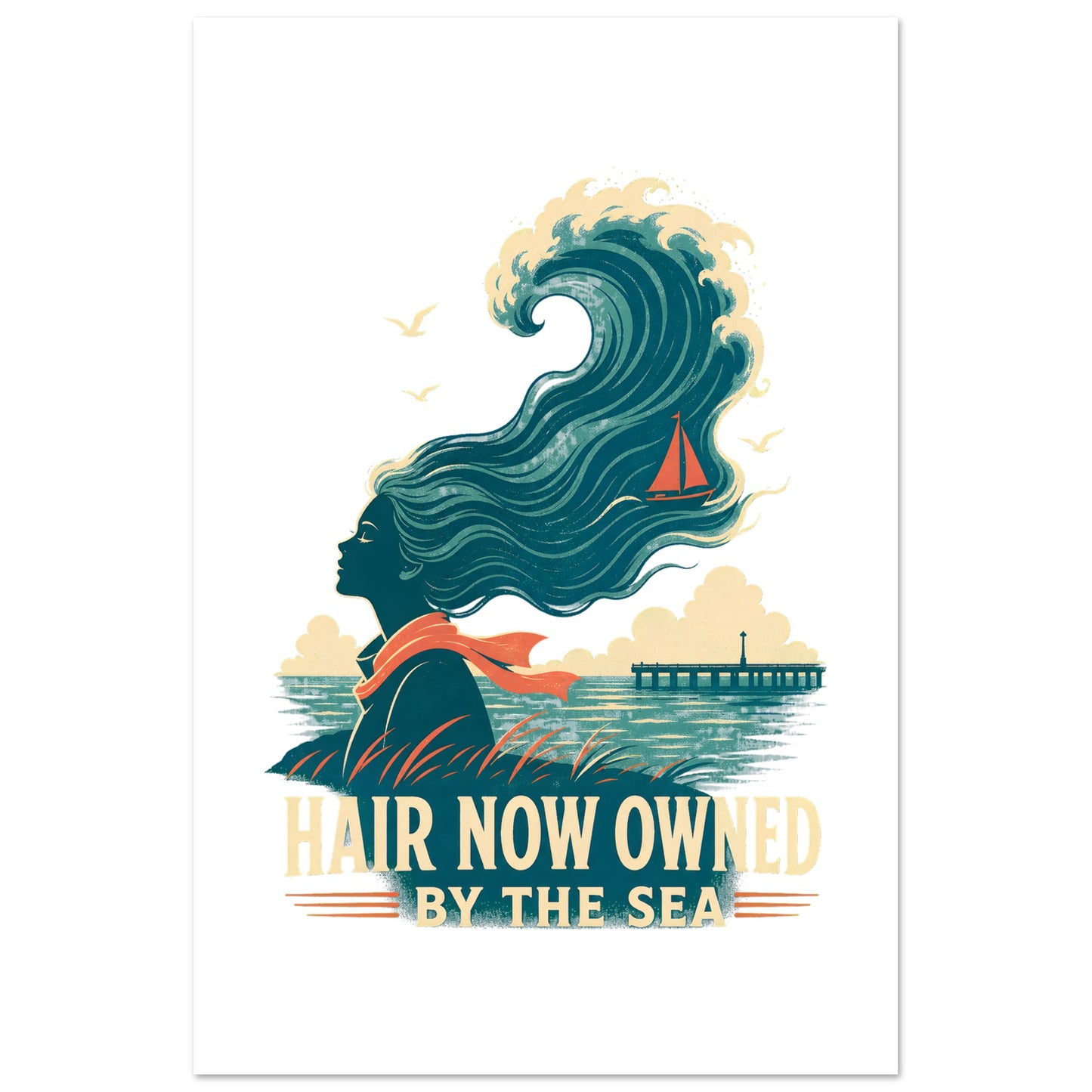 Hair Now Owned by the Sea Poster — product view 6