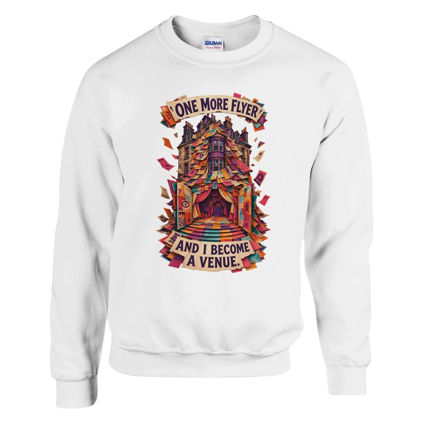 One More Flyer and I Become a Venue Sweatshirt — product view 1