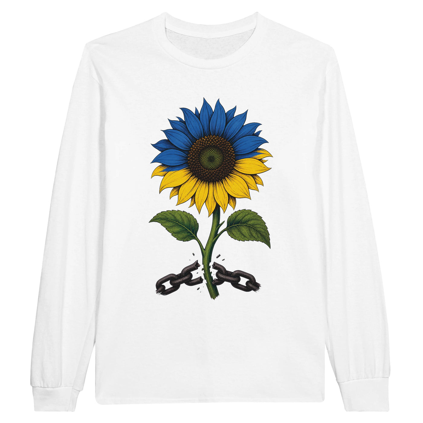 Ukraine Freedom Sunflower Long-Sleeve T-shirt