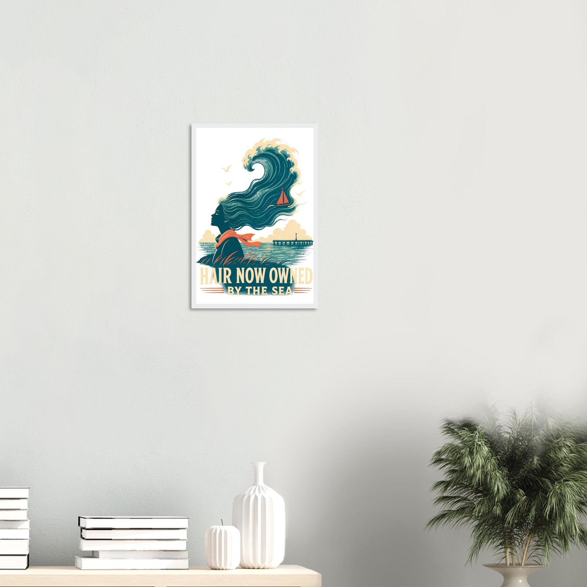 Hair Now Owned by the Sea Framed Wall Art — product view 11