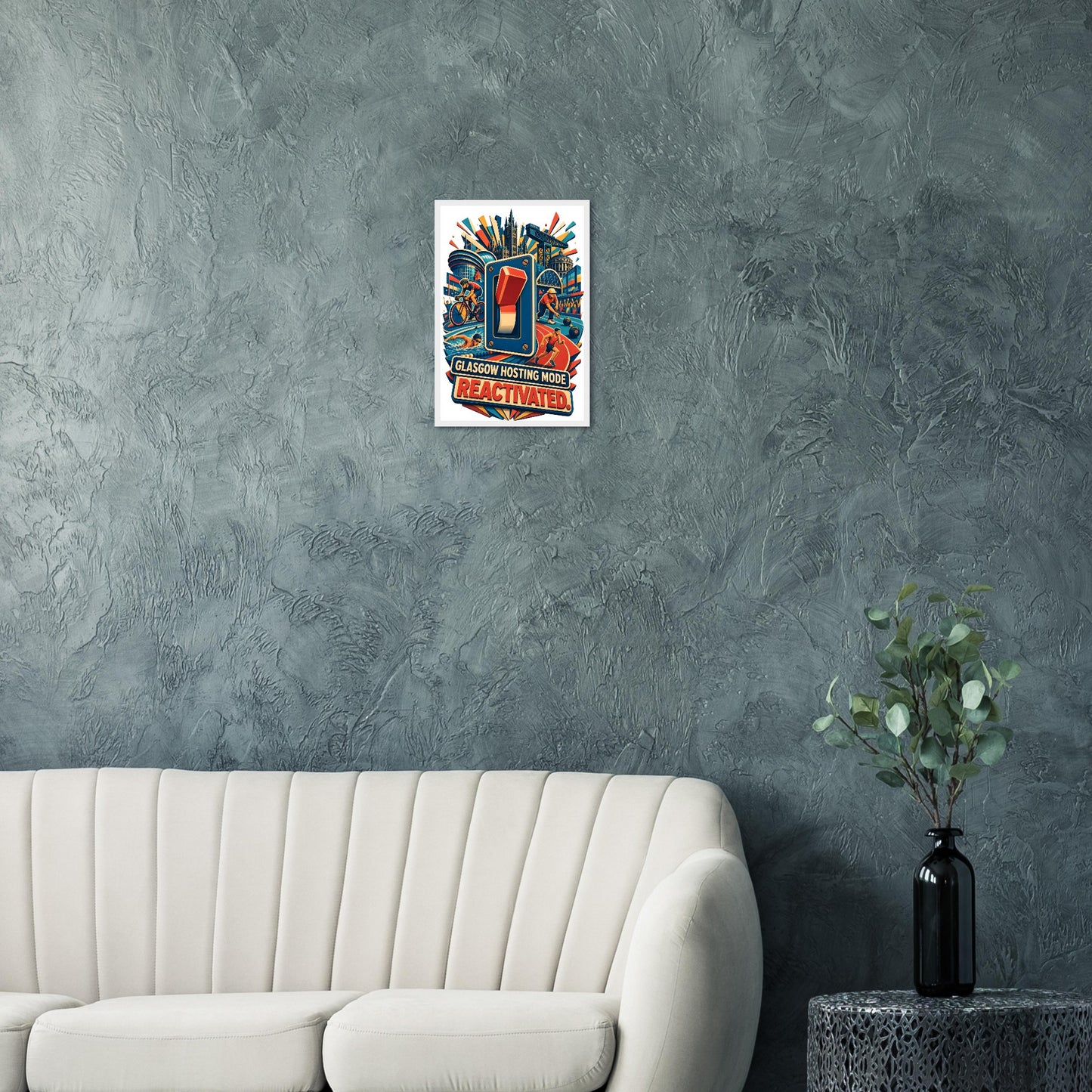 Glasgow Hosting Mode — Reactivated Framed Wall Art — product view 12