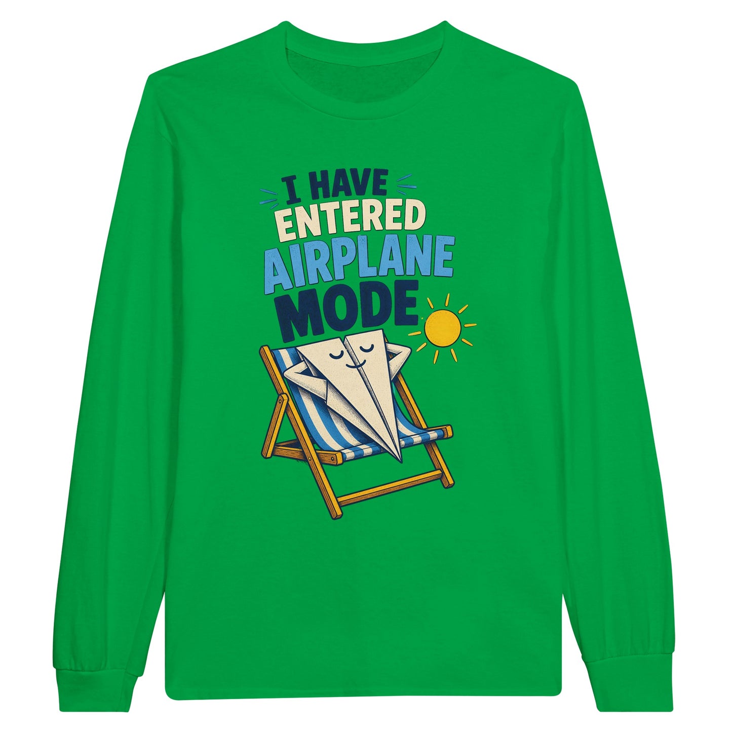 I Have Entered Airplane Mode Graphic Long-Sleeve T-shirt — product view 12