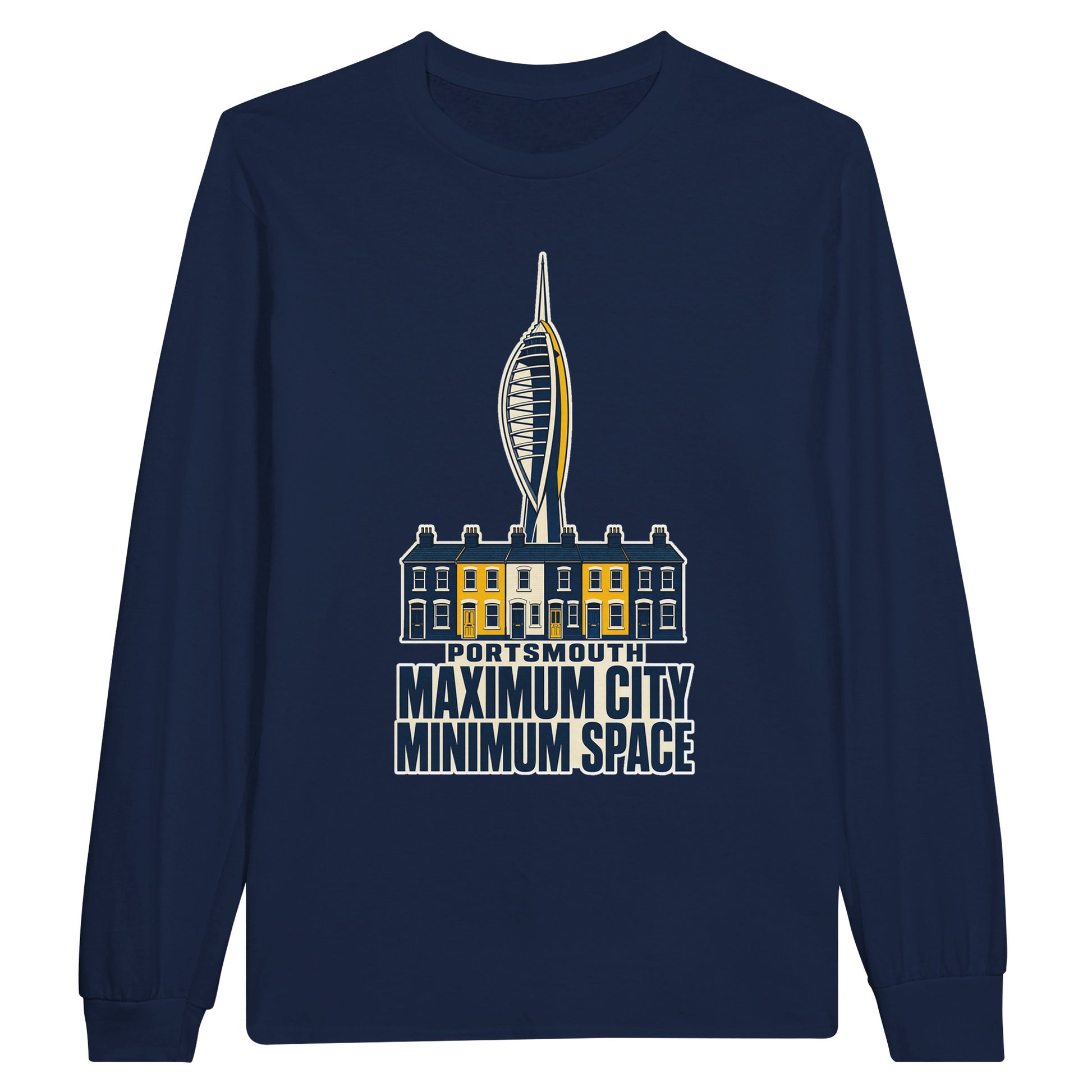 Portsmouth Maximum City Minimum Space Long-Sleeve T-shirt — product view 11