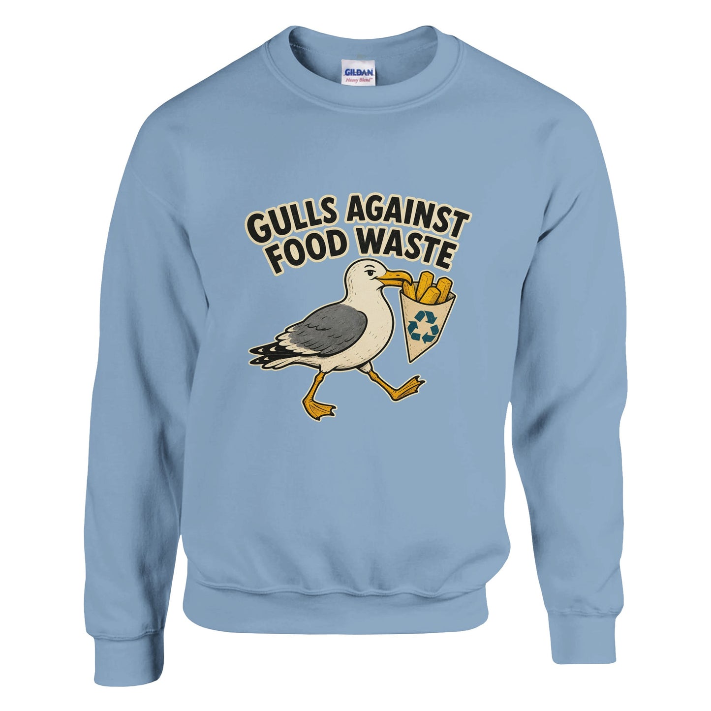 Gulls Against Food Waste Graphic Sweatshirt — product view 10