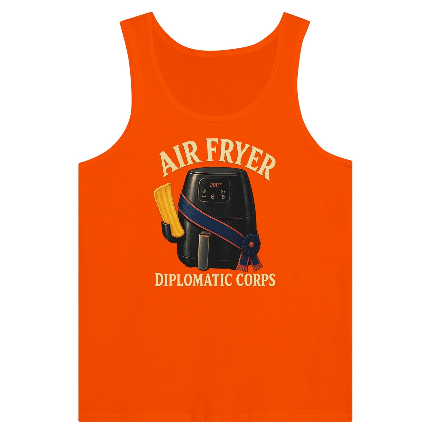 Air Fryer Diplomatic Corps Premium Unisex Tank Top — product view 7