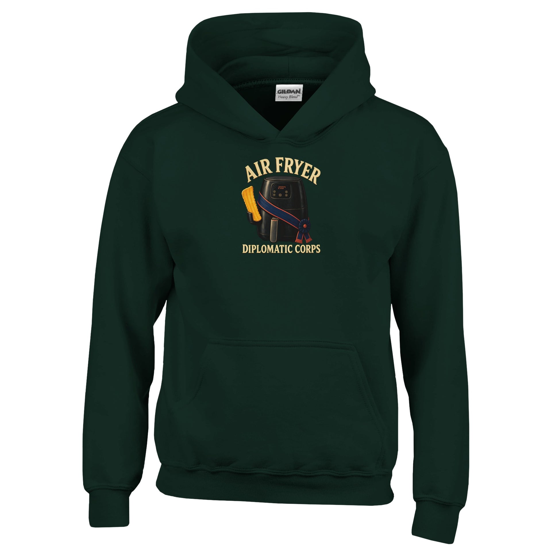 Air Fryer Diplomatic Corps Kids' Hoodie — product view 12