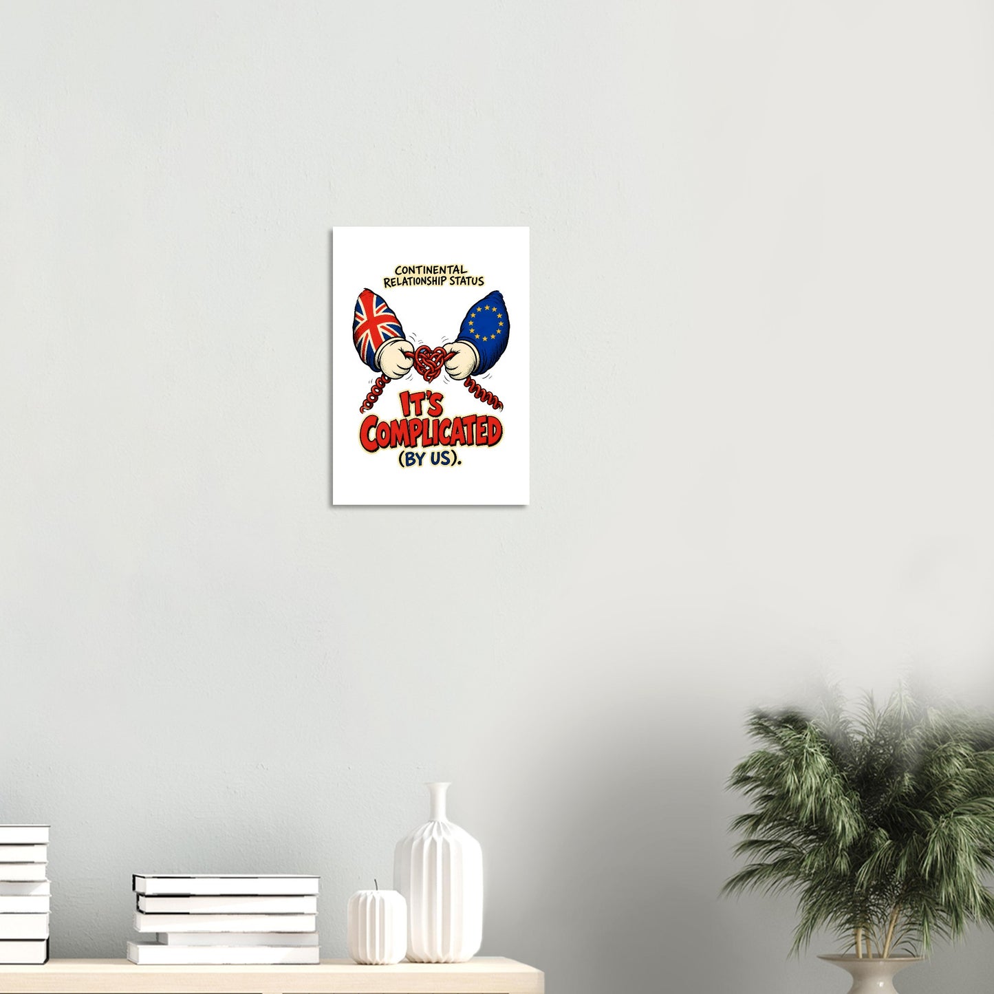 It's Complicated (By Us) UK–EU 1990s Cartoon Poster — product view 8