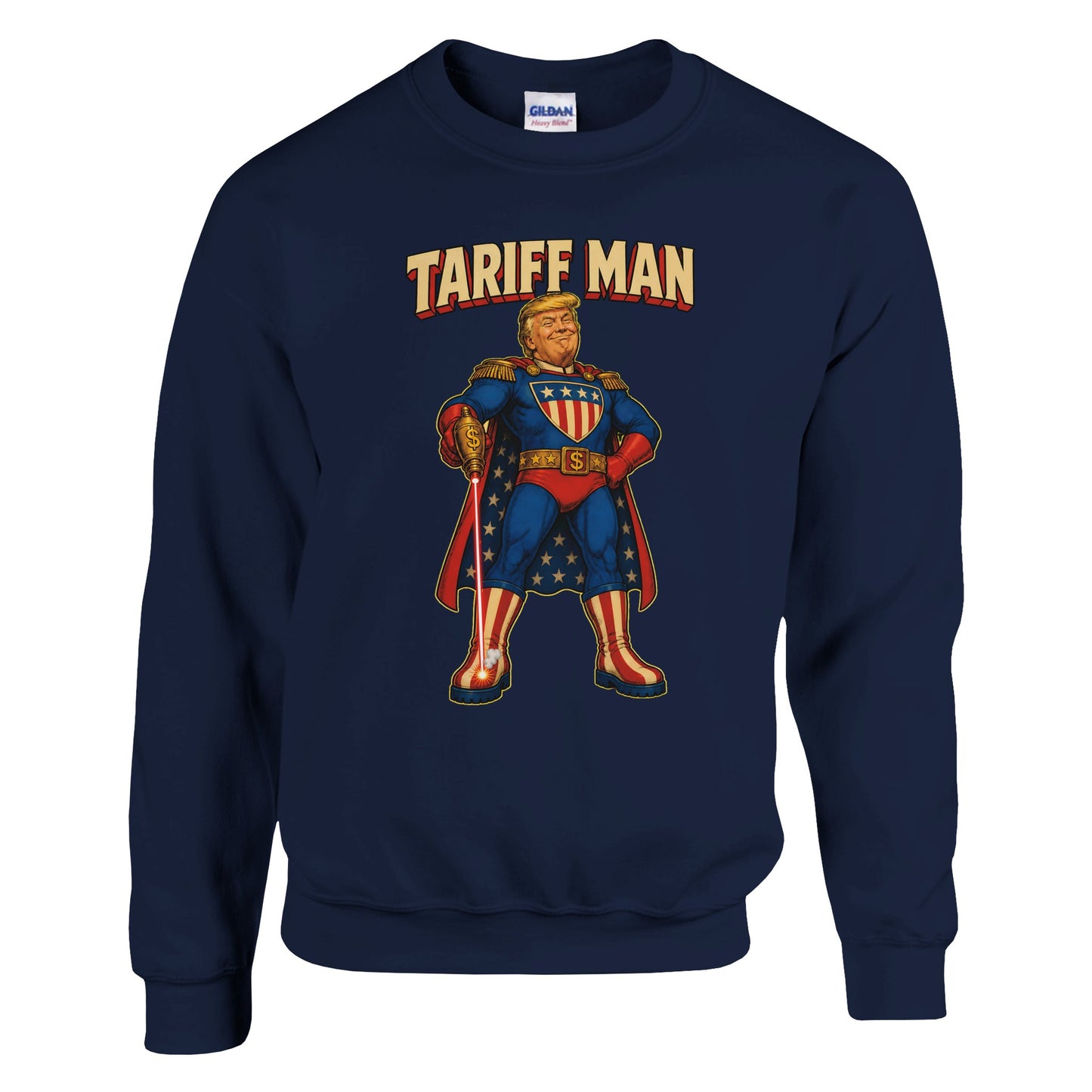 Tariff Man – Self-Shot Satire Sweatshirt — product view 13