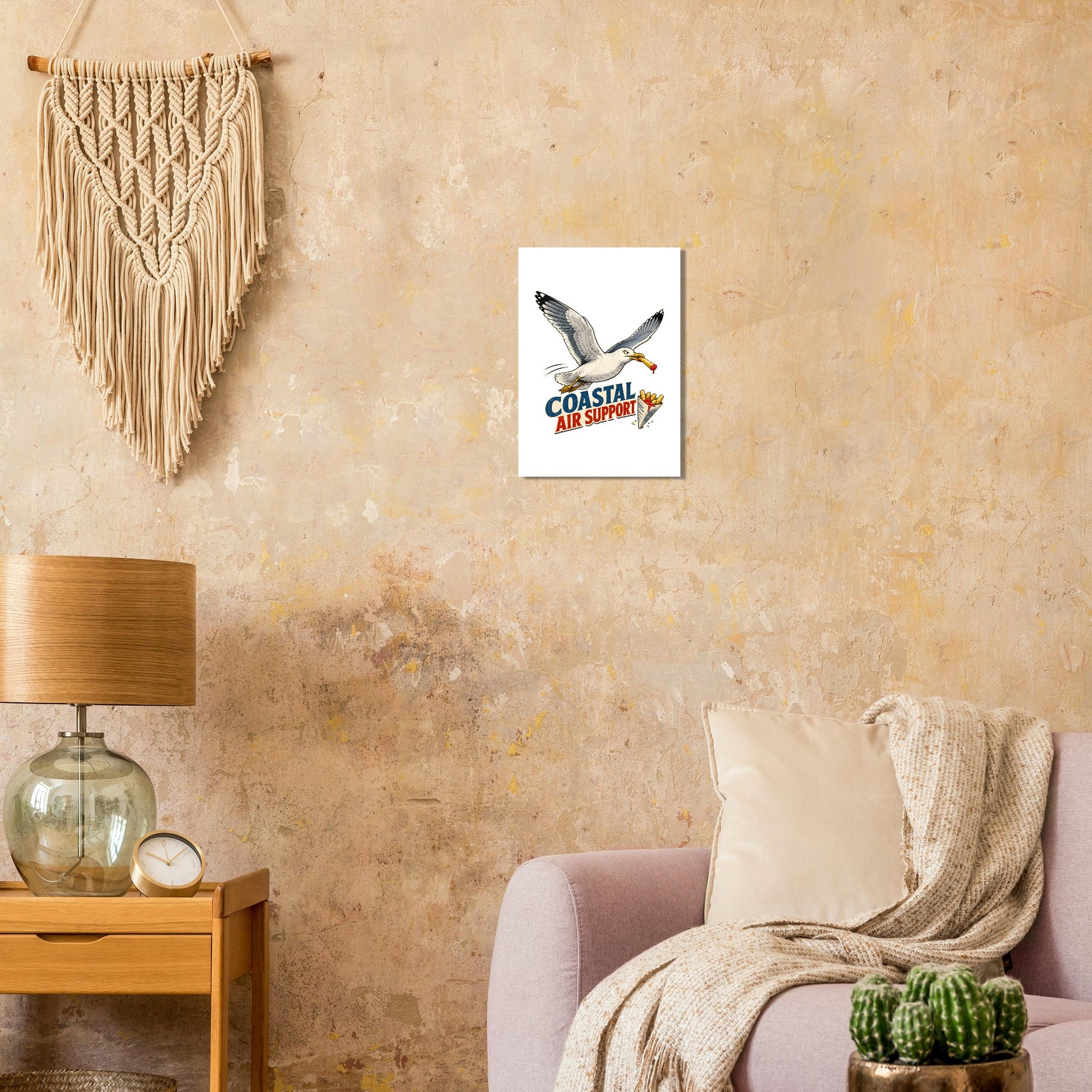 Coastal Air Support Seagull Graphic Poster — product view 9