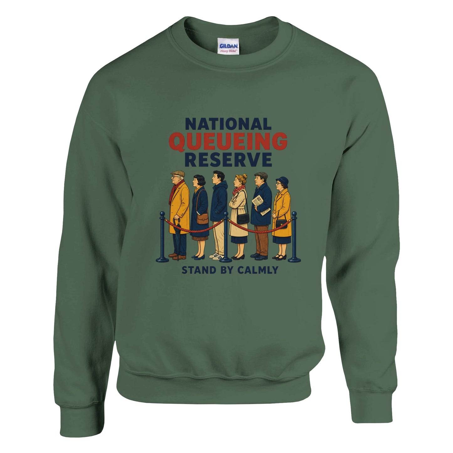 National Queueing Reserve – British Queue Graphic Sweatshirt — product view 17