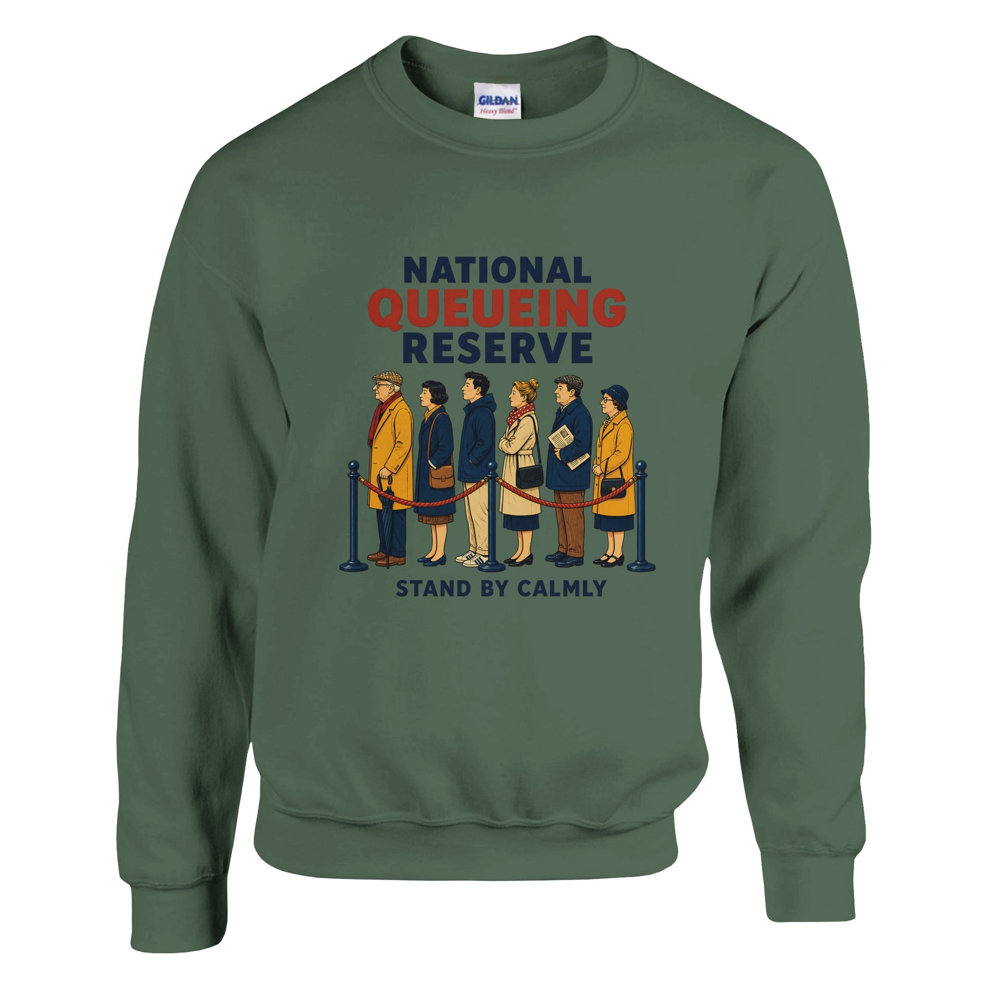 National Queueing Reserve – British Queue Graphic Sweatshirt — product view 17