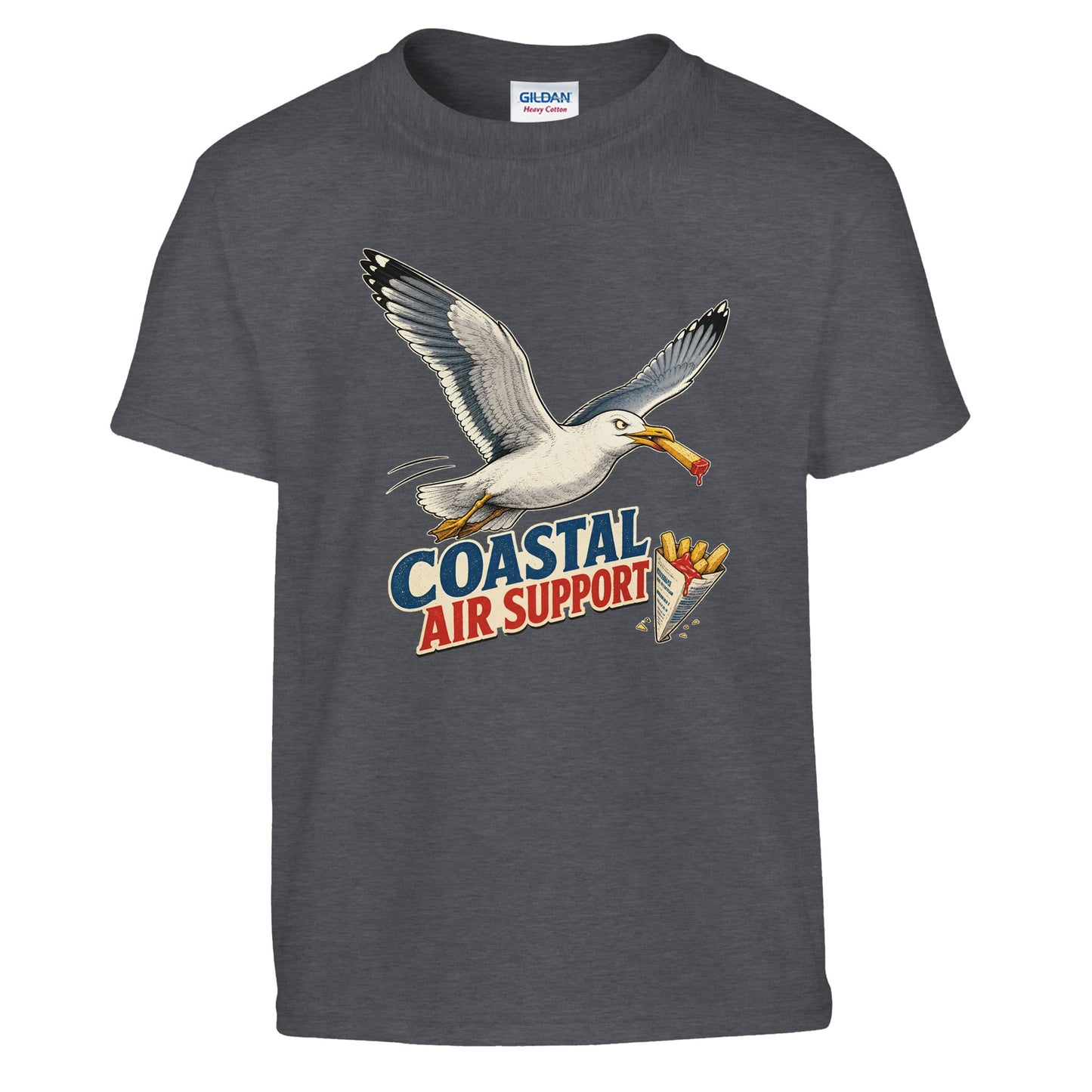 Coastal Air Support Seagull Graphic Kids' T-shirt — product view 12