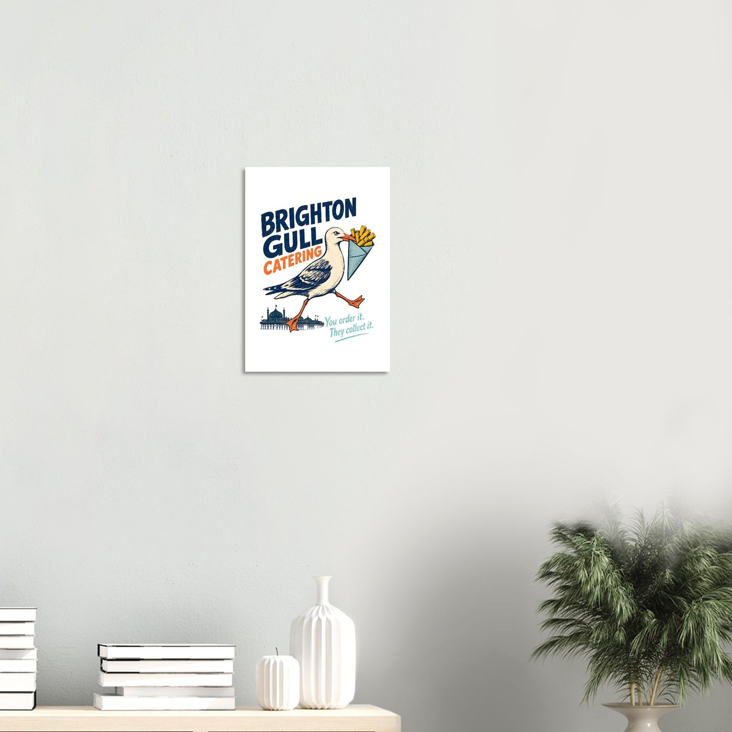 Brighton Gull Catering - You Order It, They Collect It Poster — product view 8