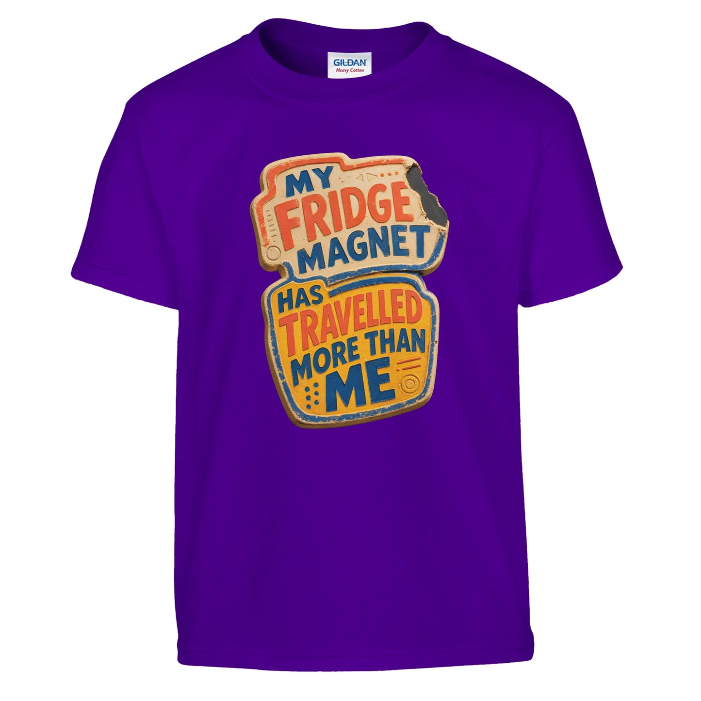 My Fridge Magnet Has Travelled More Than Me Kids' T-shirt — product view 6