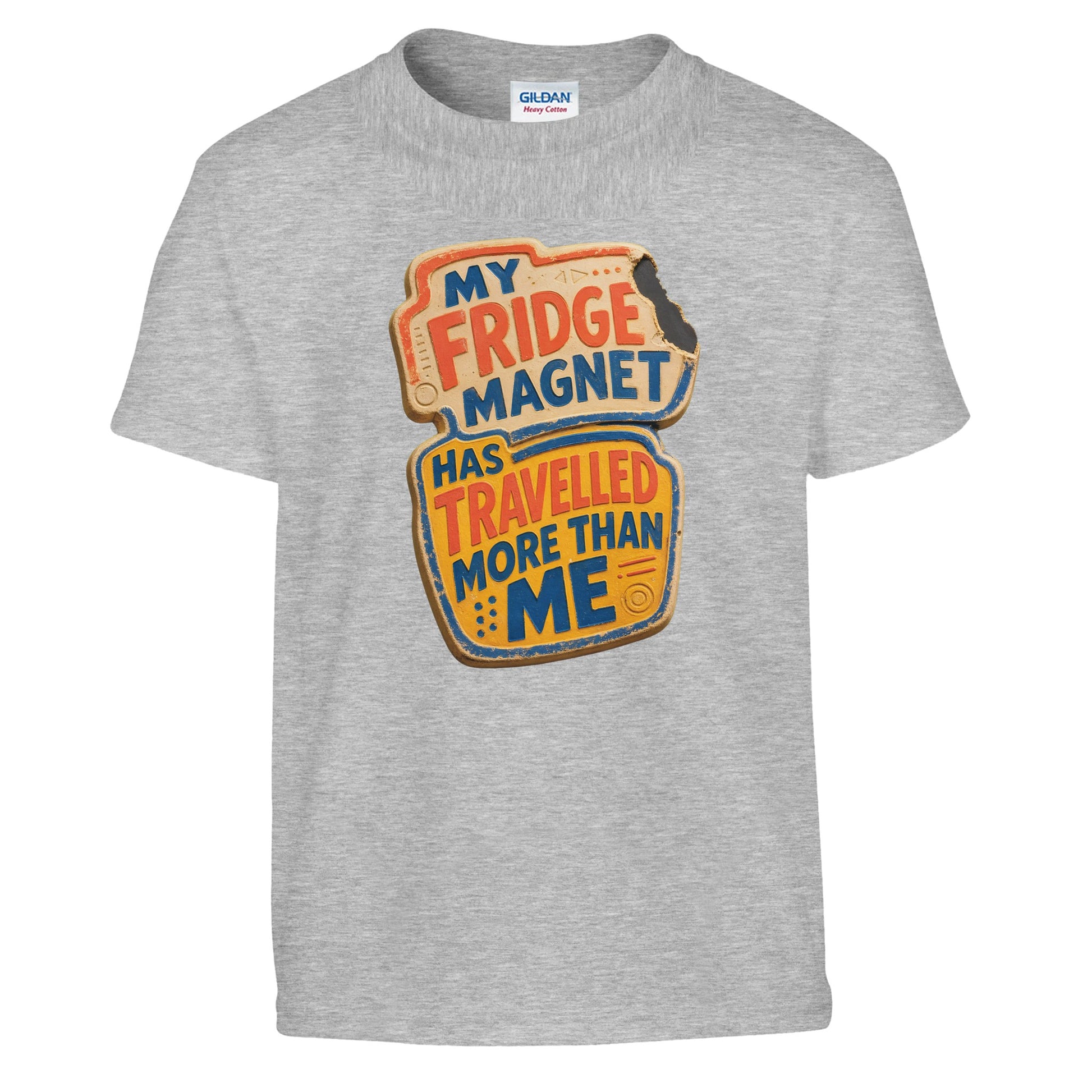 My Fridge Magnet Has Travelled More Than Me Kids' T-shirt — product view 4