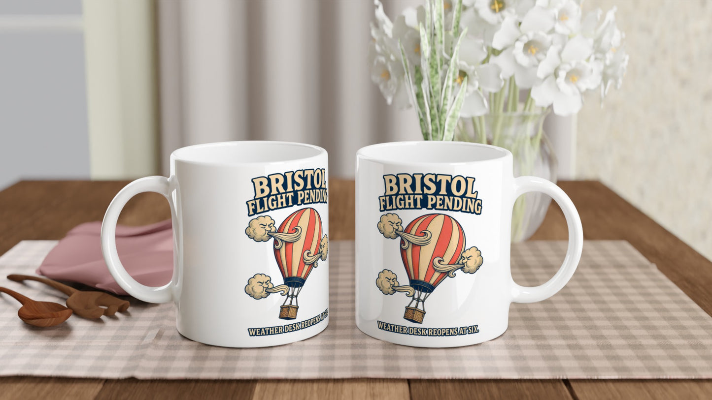 Bristol Flight Pending – Weather Desk Mug — product view 4