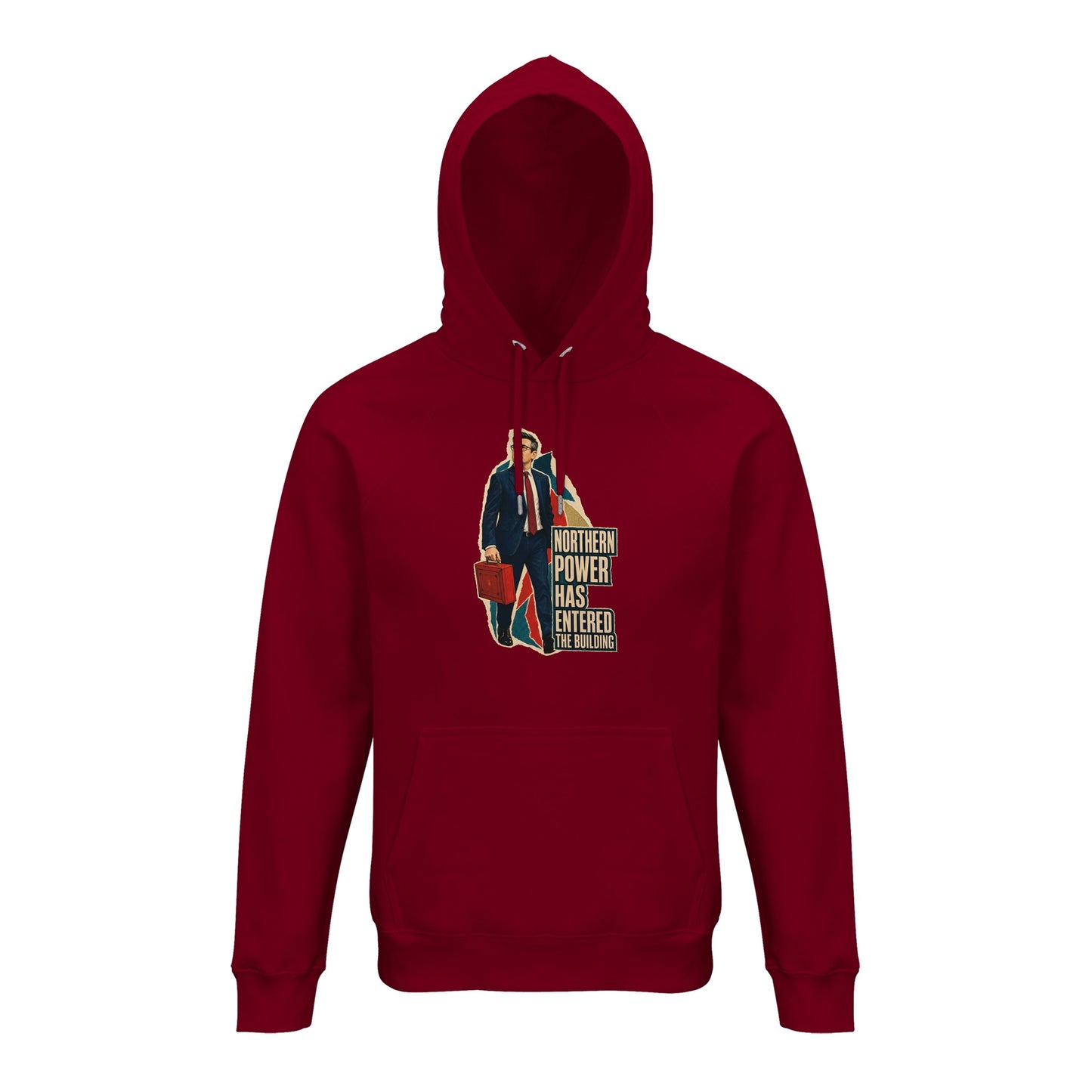 Northern Power Has Entered the Building Tote Bag Hoodie — product view 4