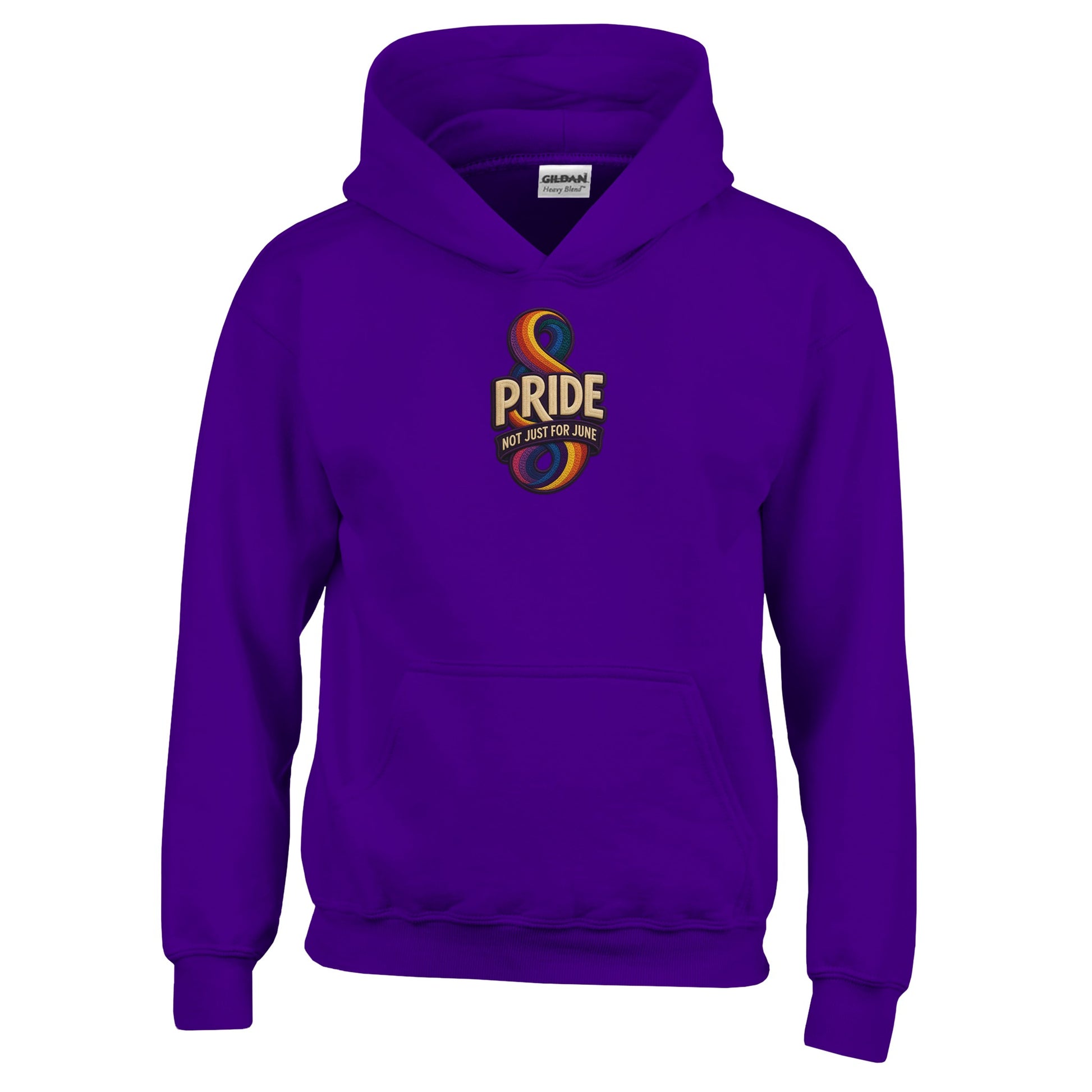Pride: Not Just for June Kids' Hoodie — product view 10