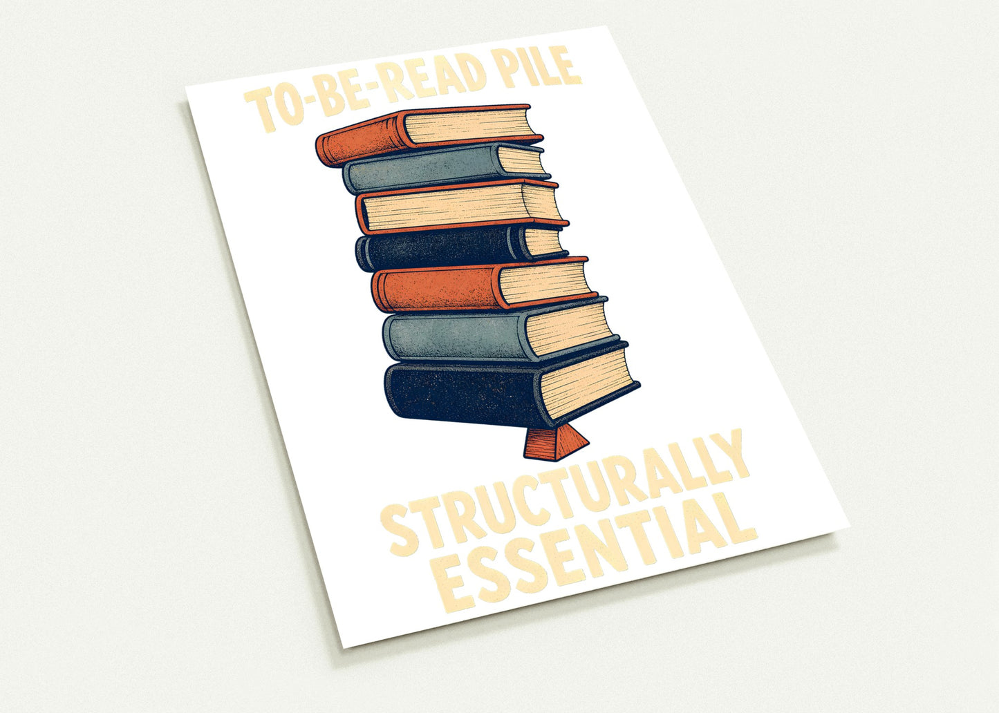 To-Be-Read Pile: Structurally Essential Book Graphic Postcard Pack — product view 2