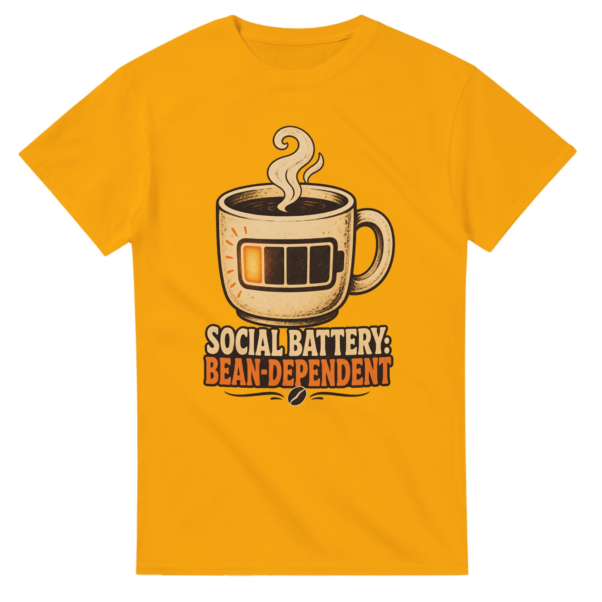 Social Battery: Bean-Dependent Graphic T-shirt — product view 14
