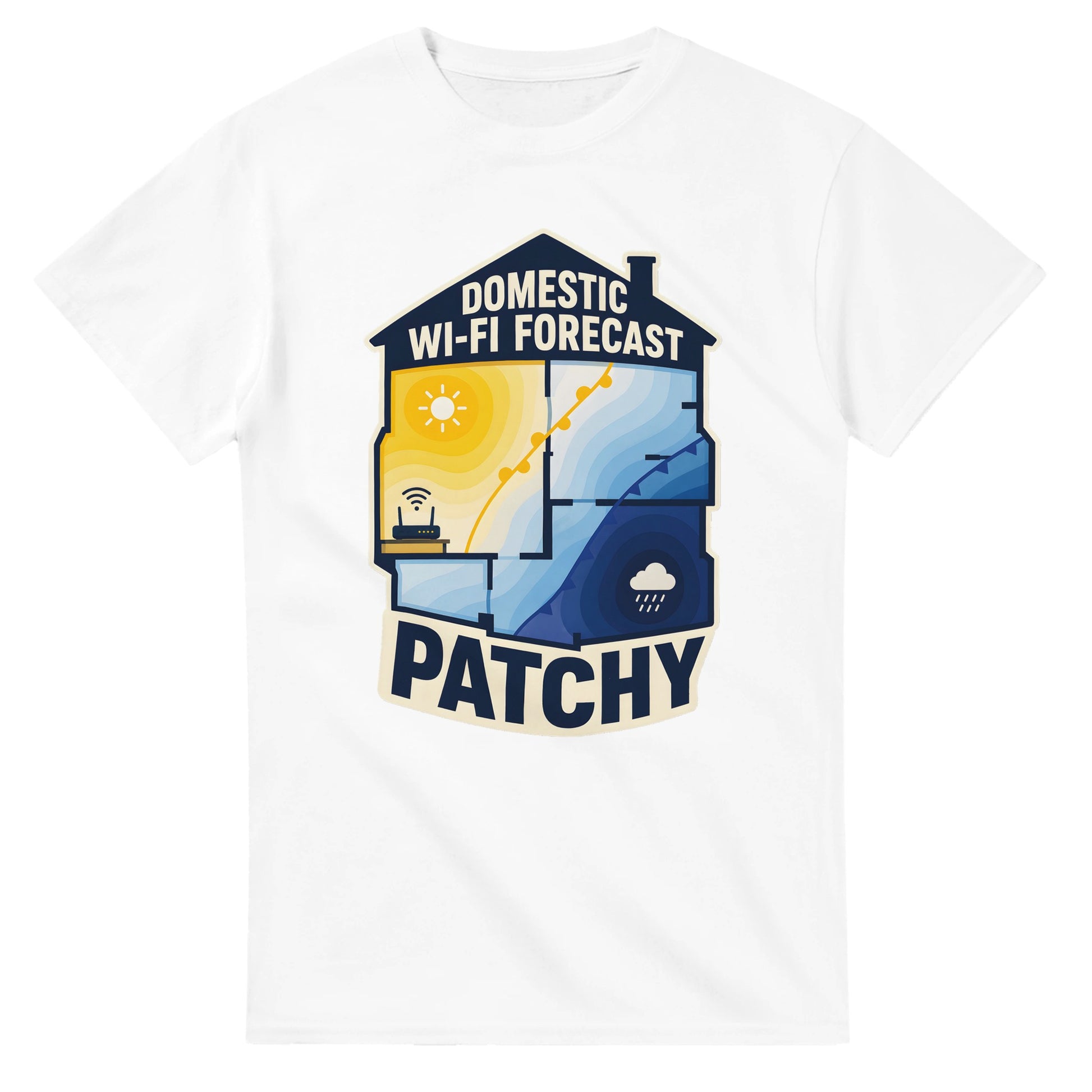Domestic Wi-Fi Forecast Patchy T-shirt — product view 1