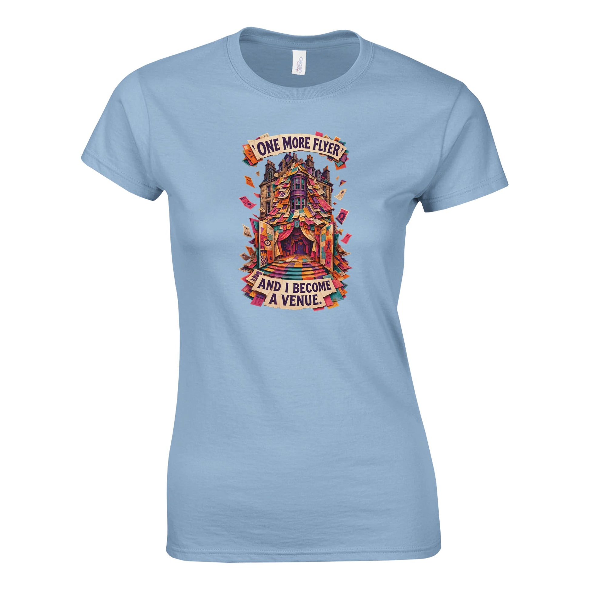 One More Flyer and I Become a Venue Women's T-shirt — product view 4