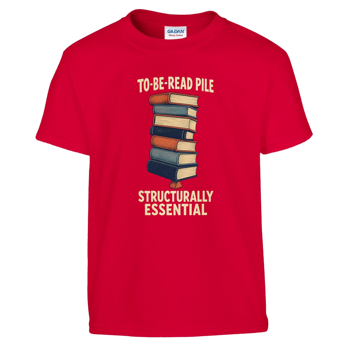 To-Be-Read Pile: Structurally Essential Book Graphic Kids' T-shirt — product view 5