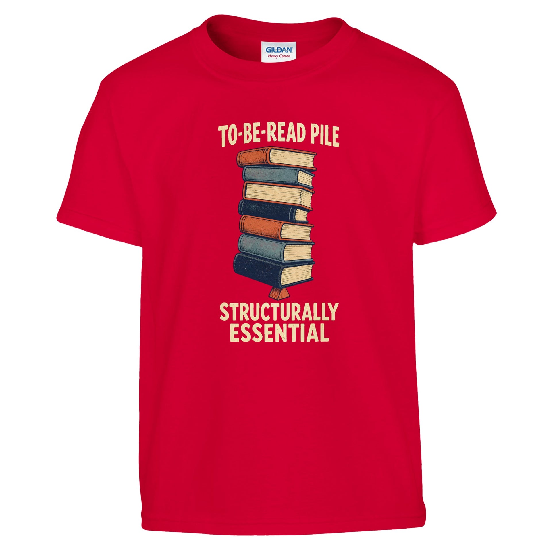 To-Be-Read Pile: Structurally Essential Book Graphic Kids' T-shirt — product view 5