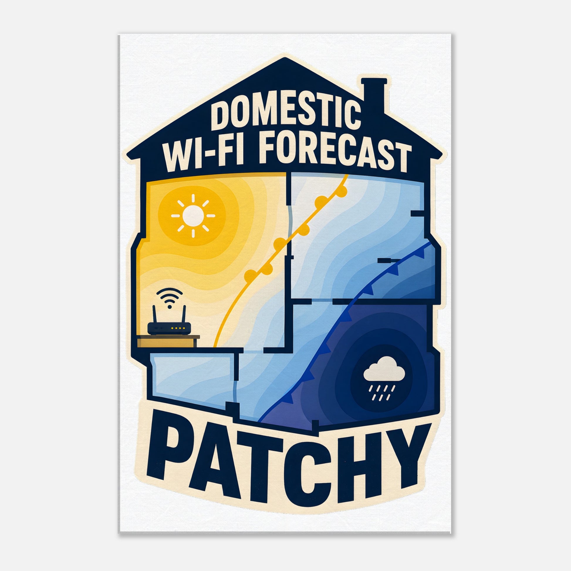 Domestic Wi-Fi Forecast Patchy Canvas — product view 2