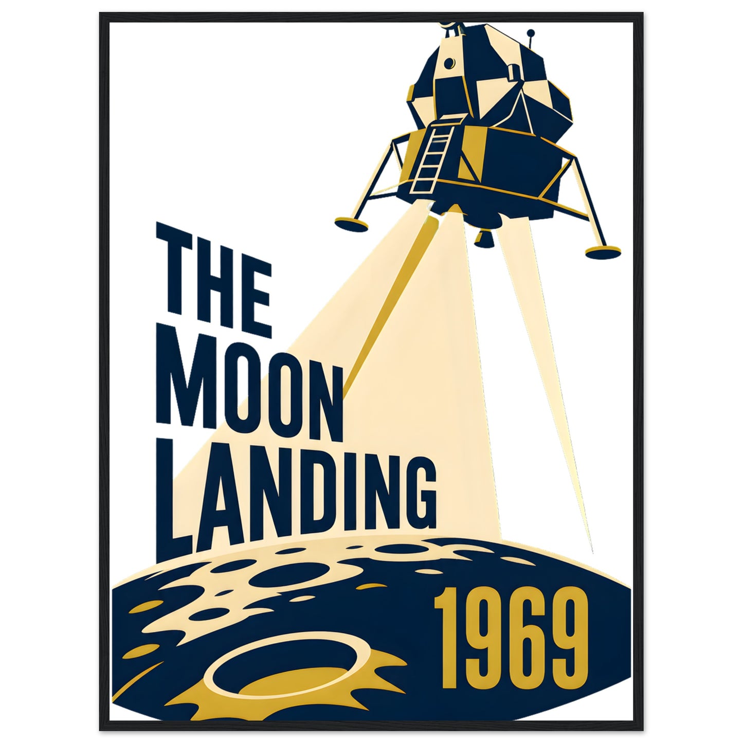 The Moon Landing — 1969 Framed Wall Art — product view 8