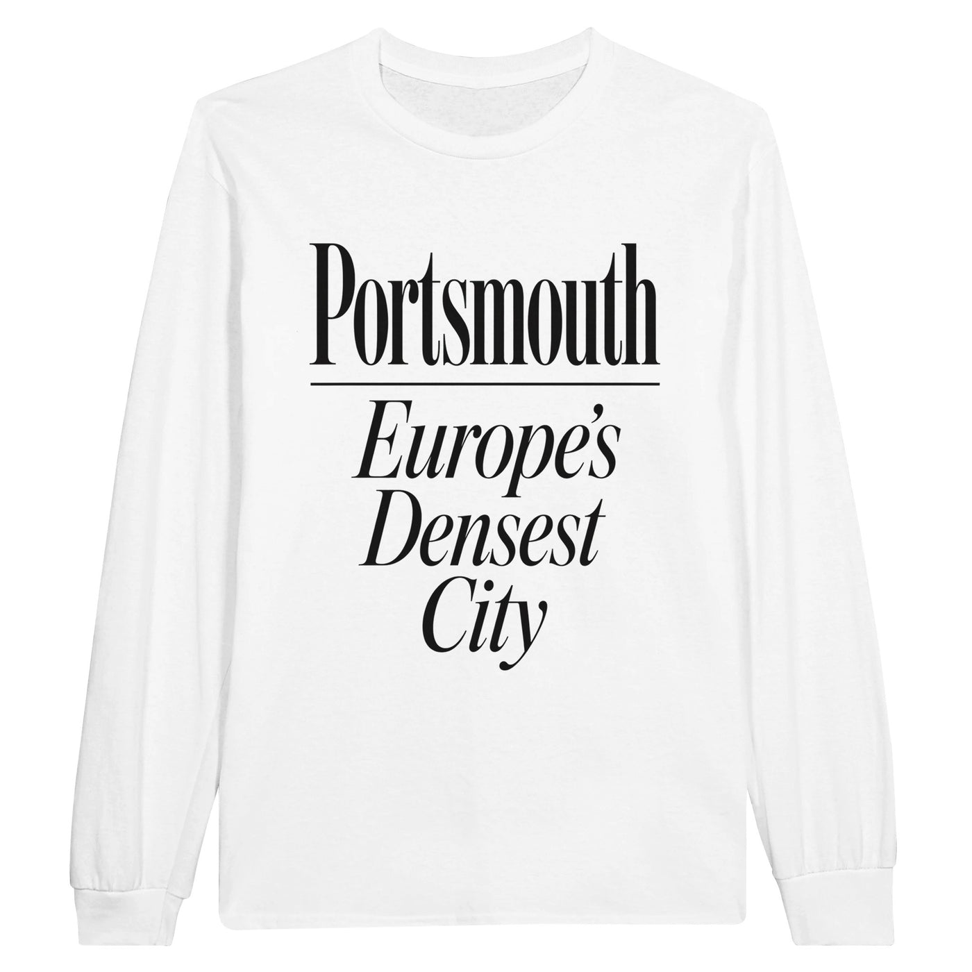 Portsmouth — Europe's Densest City Long-Sleeve T-shirt