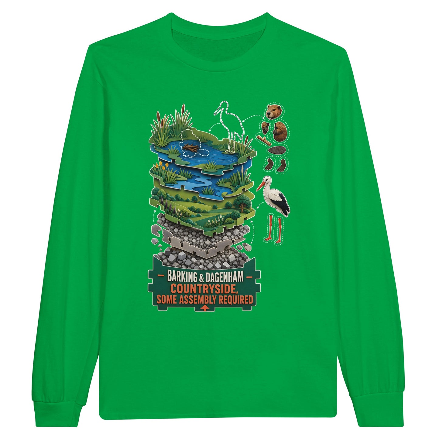 Barking & Dagenham Countryside Long-Sleeve T-shirt — product view 12