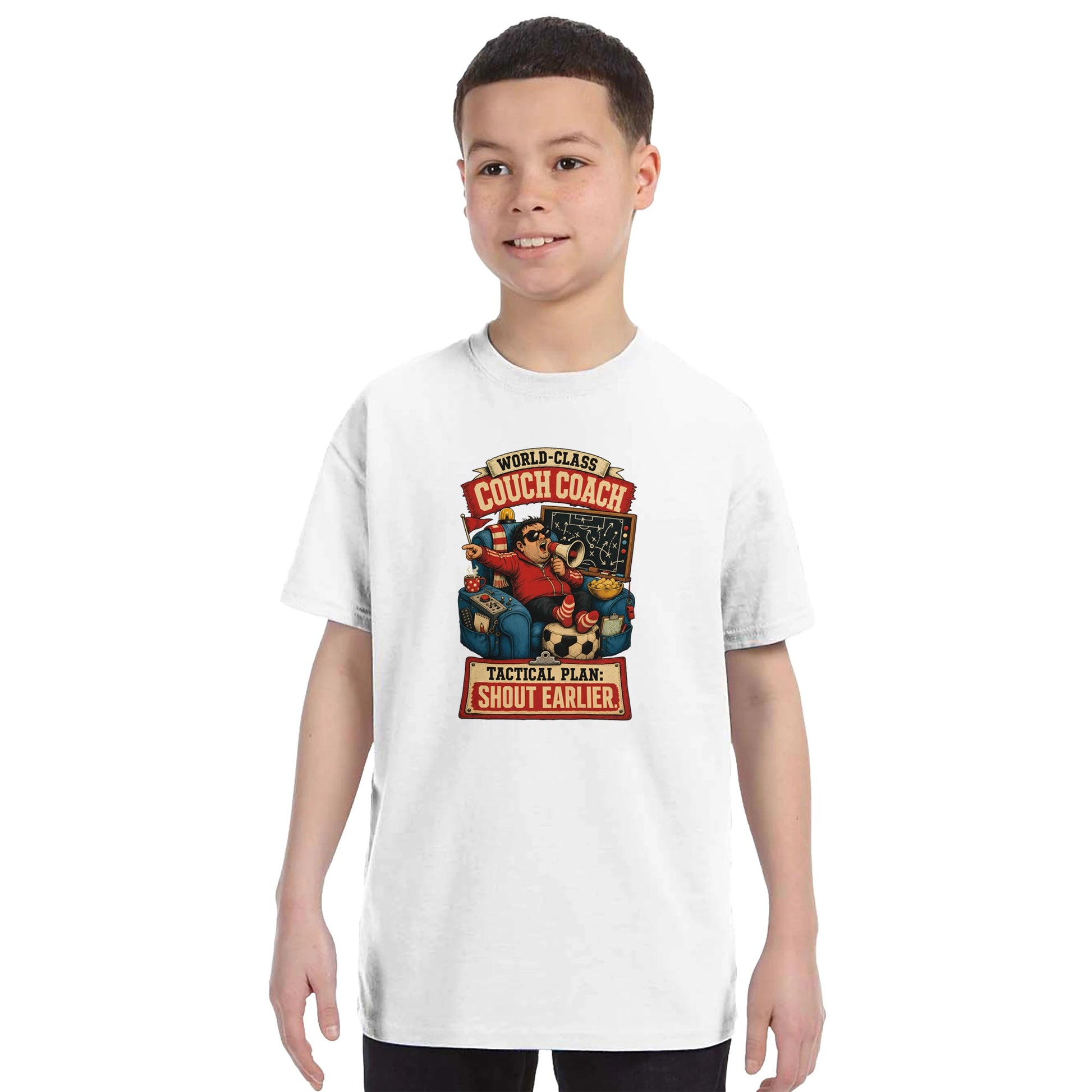 World-Class Couch Coach Kids' T-shirt — product view 16