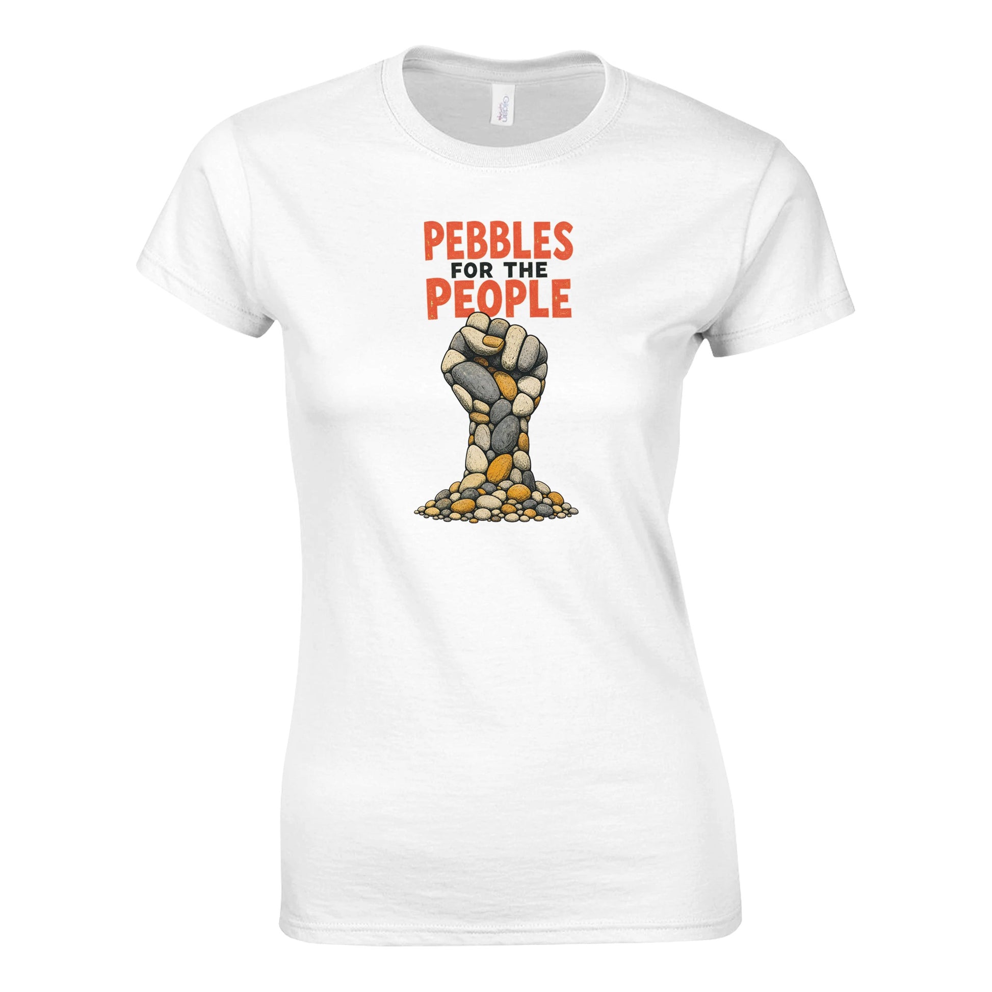 Pebbles for the People Graphic Women's T-shirt — product view 1