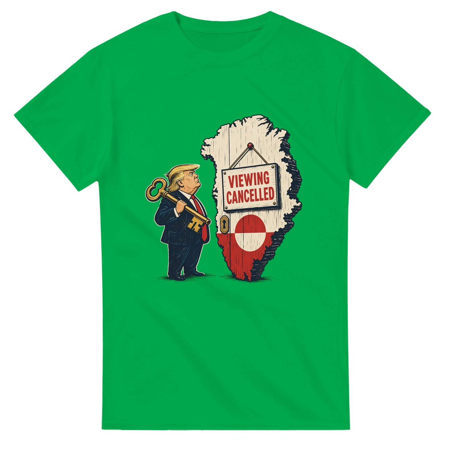Viewing Cancelled — Greenland Political Satire T-shirt — product view 11