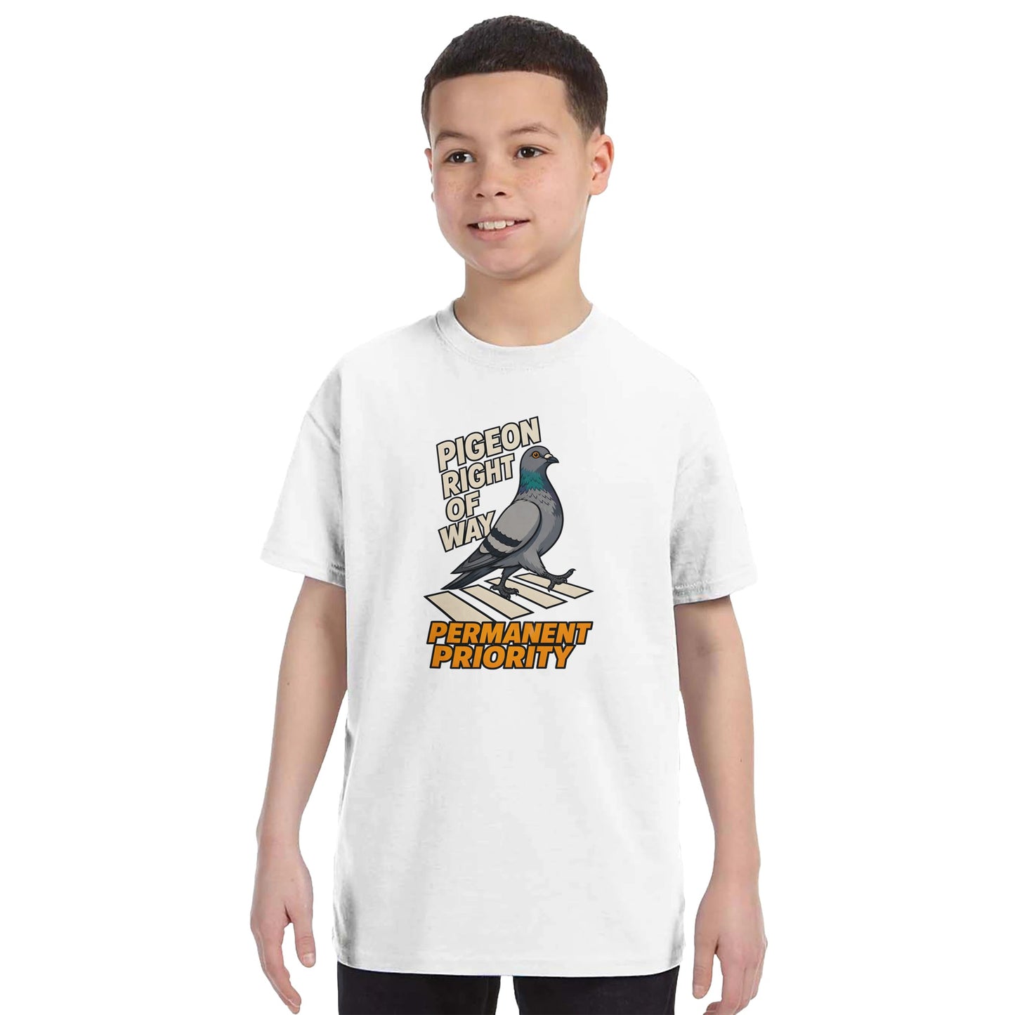 Pigeon Right of Way Kids' T-shirt — product view 15