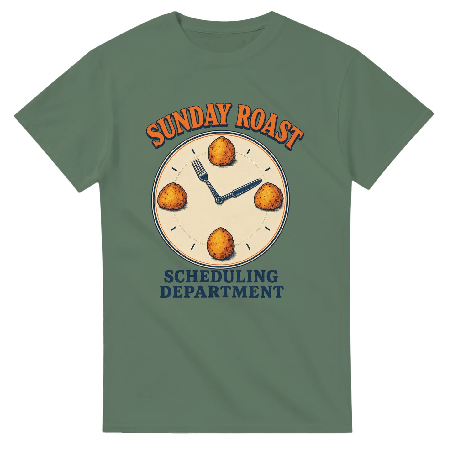 Sunday Roast Scheduling Department T-shirt — product view 13