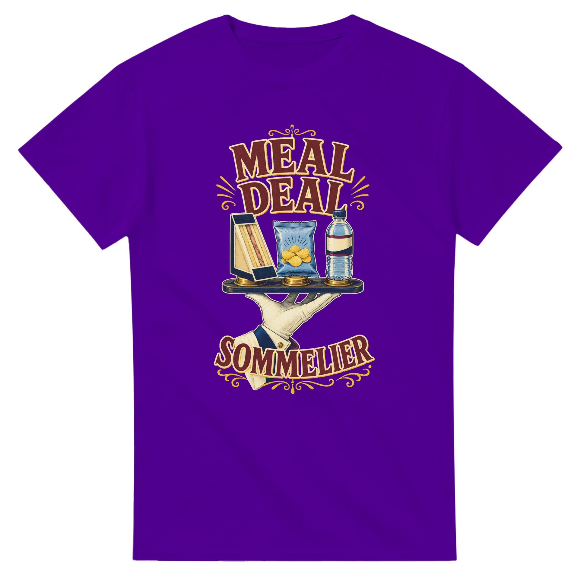 Meal Deal Sommelier British Lunch Design T-shirt — product view 16