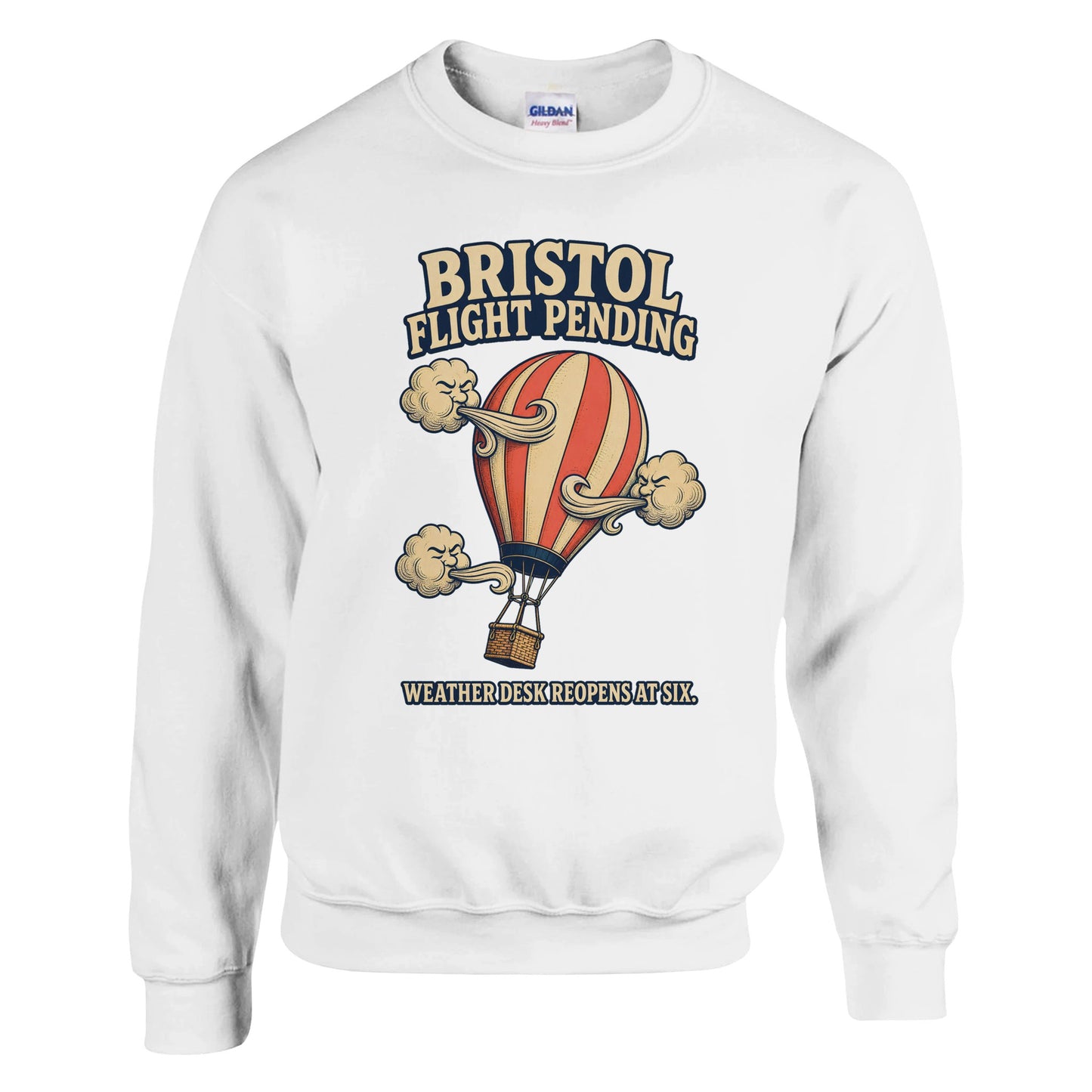 Bristol Flight Pending – Weather Desk Sweatshirt — product view 1