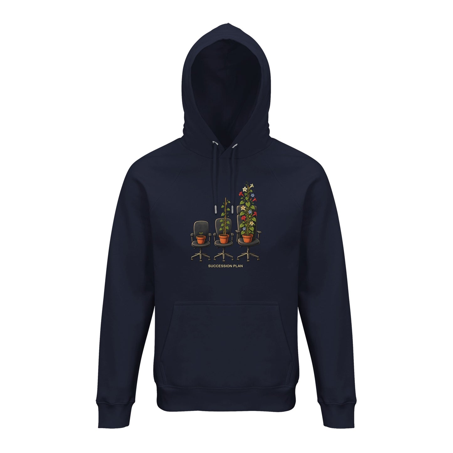 Succession Plan Office Chair Garden Graphic Hoodie — product view 3